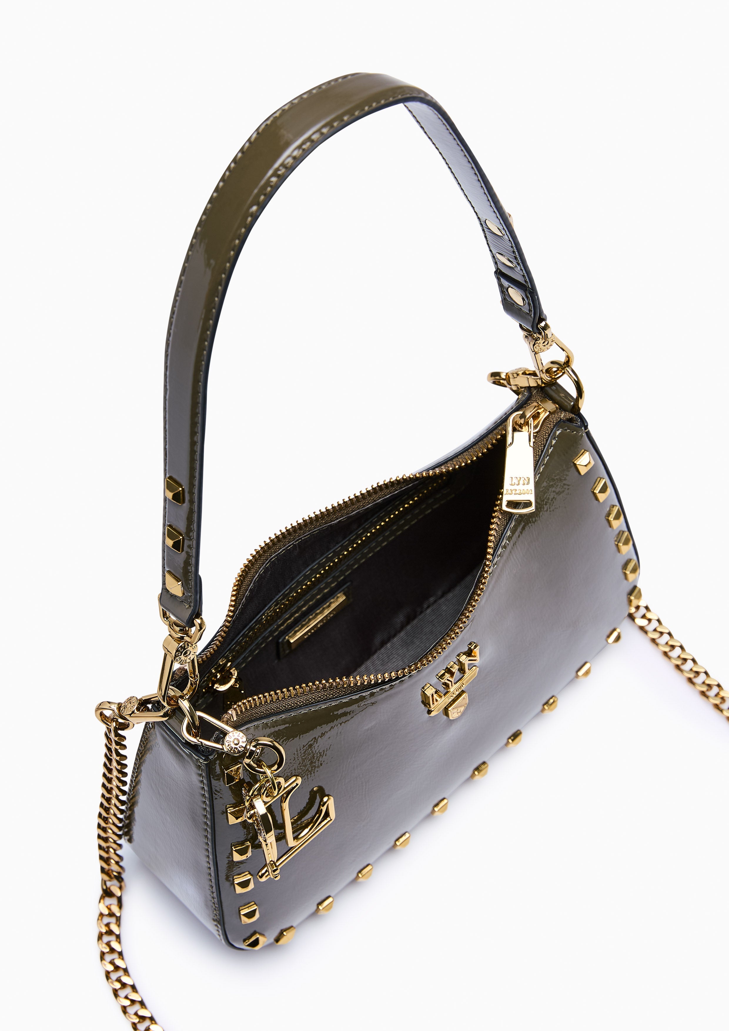 Tricia Rocky Shoulder Bag - Dark Green
