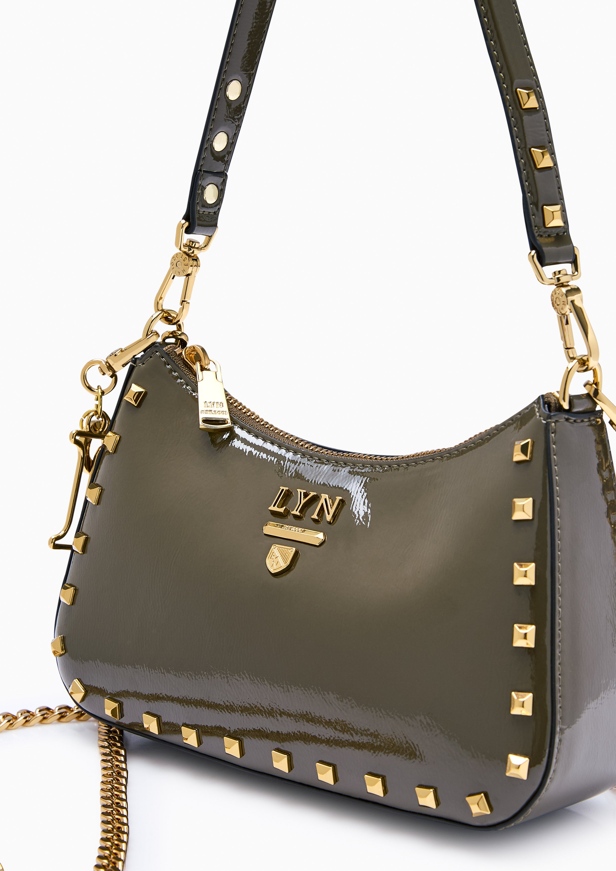 Tricia Rocky Shoulder Bag - Dark Green