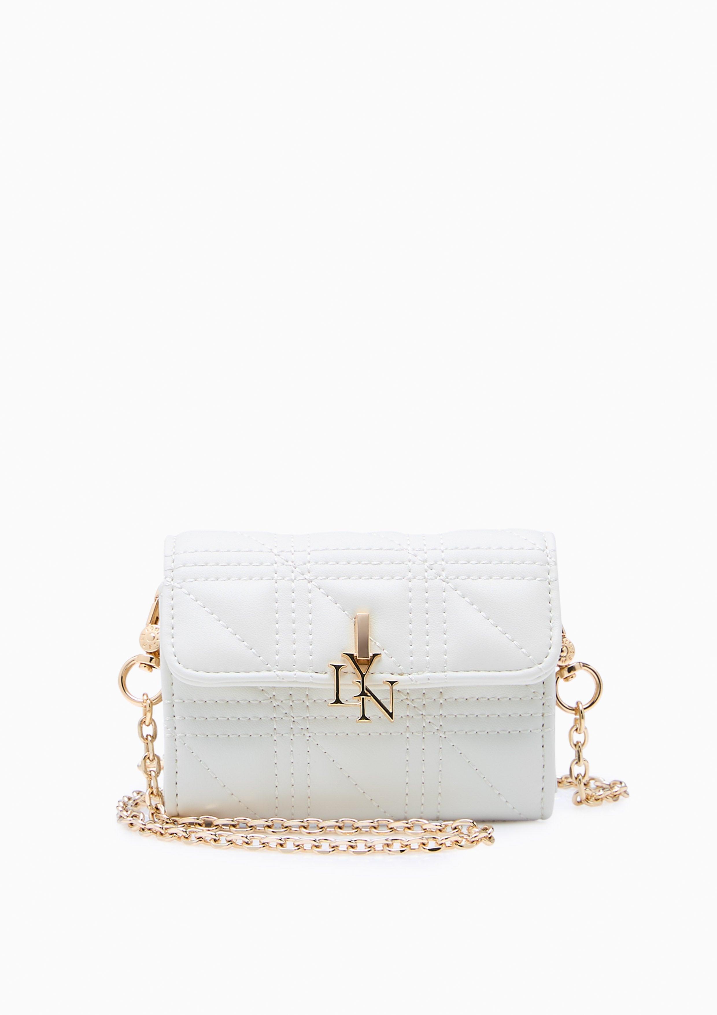 Aurelia Short Wallet On Chain - White