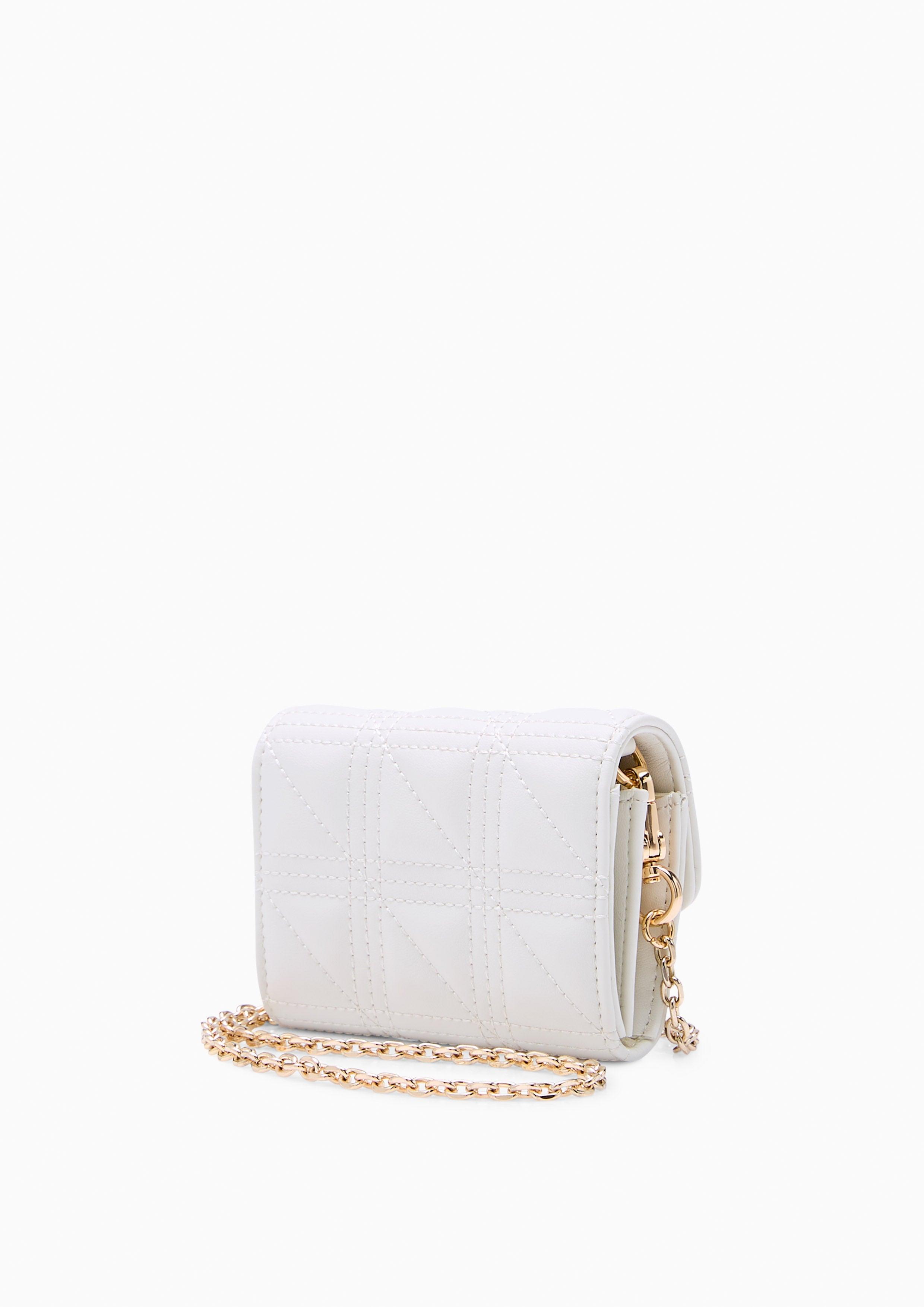 Aurelia Short Wallet On Chain - White