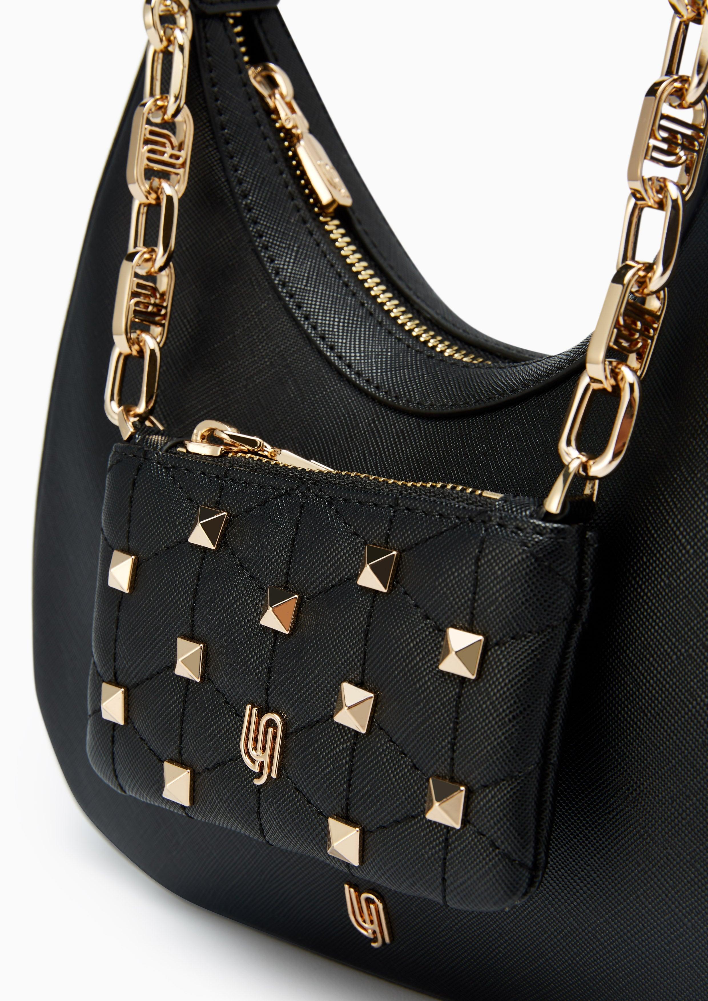 Simone Infinite M Shoulder Bag - Black