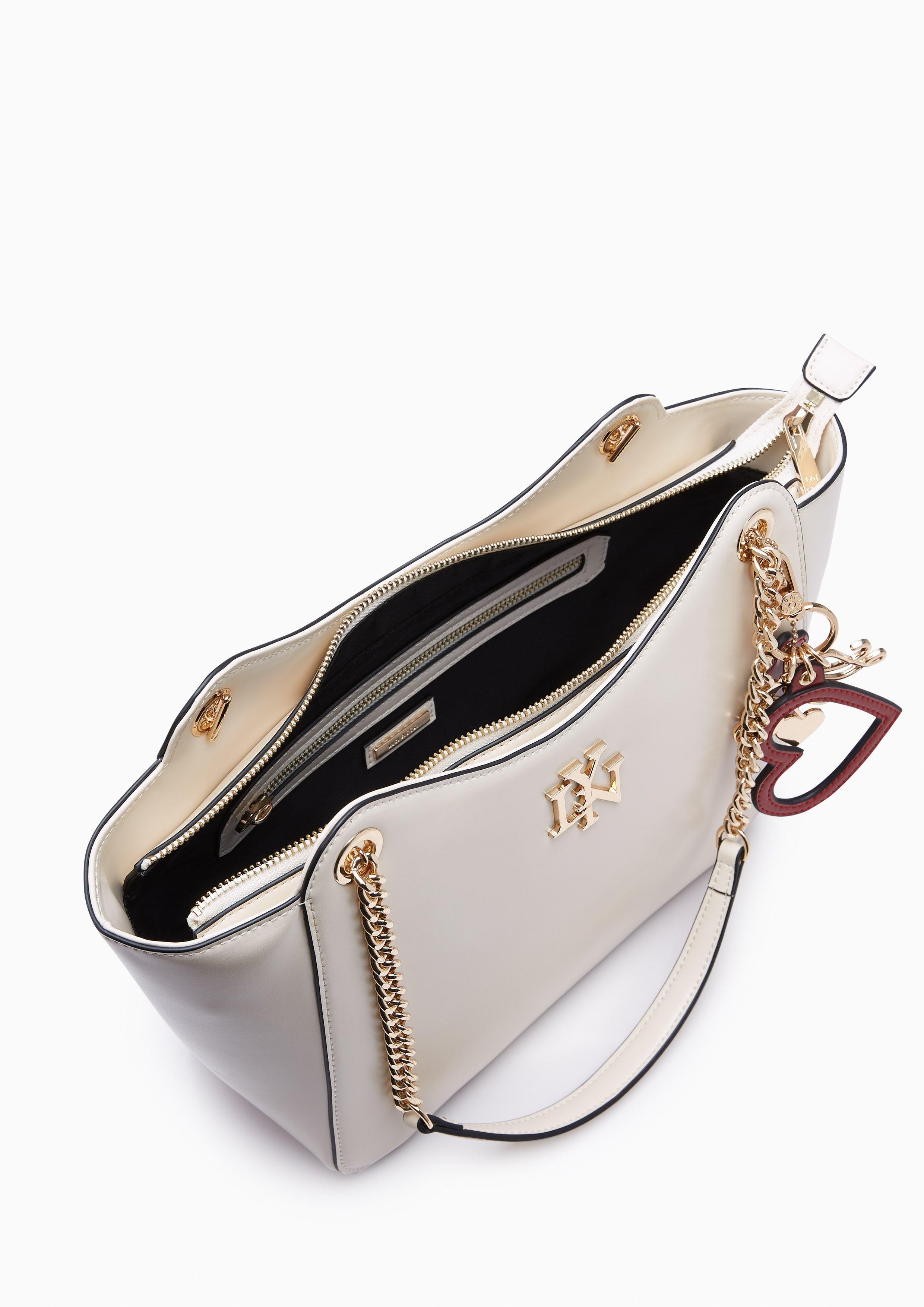 Sweet Heart Tote Bag - Light Beige