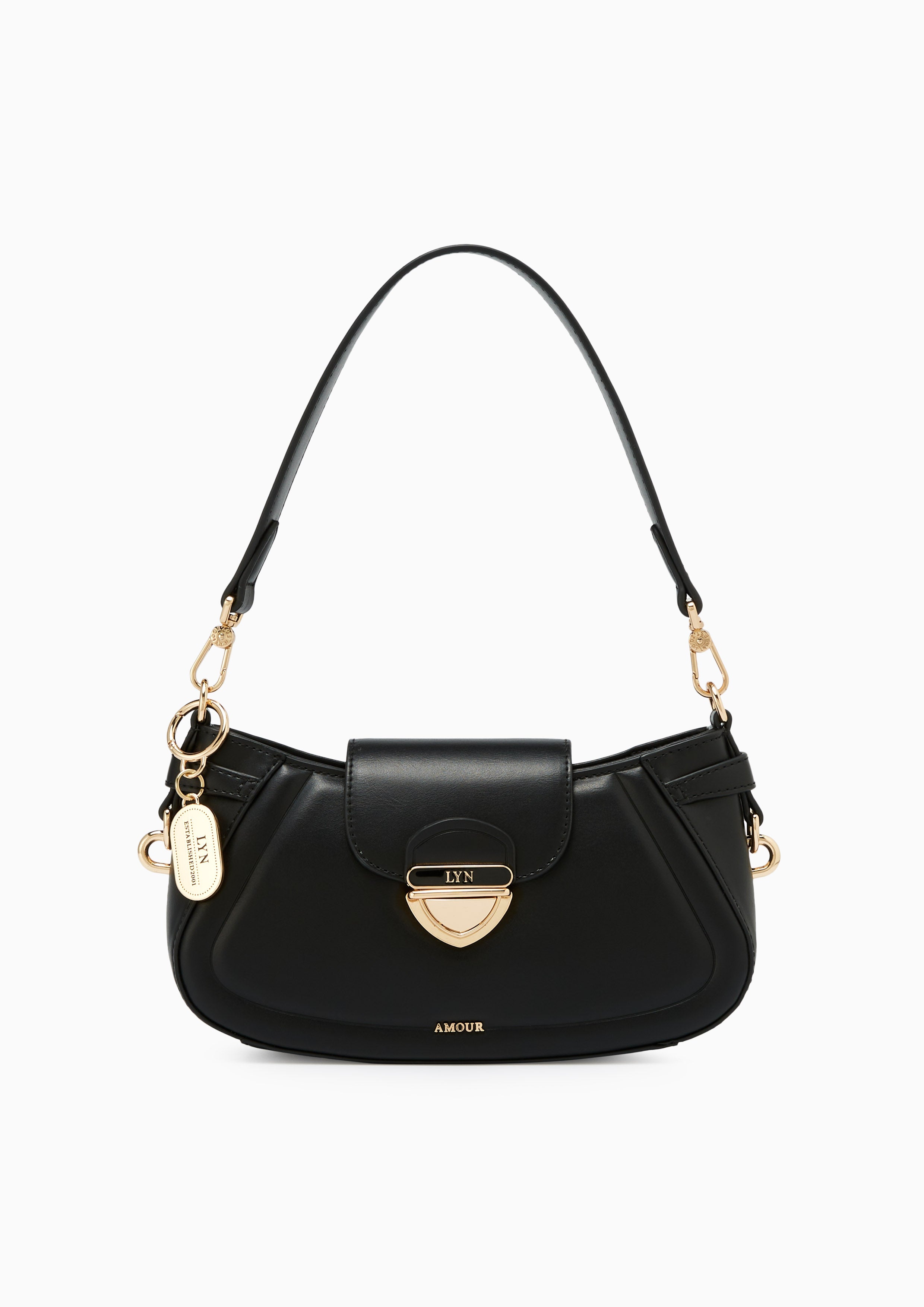 Lena S Shoulder Bag - Black