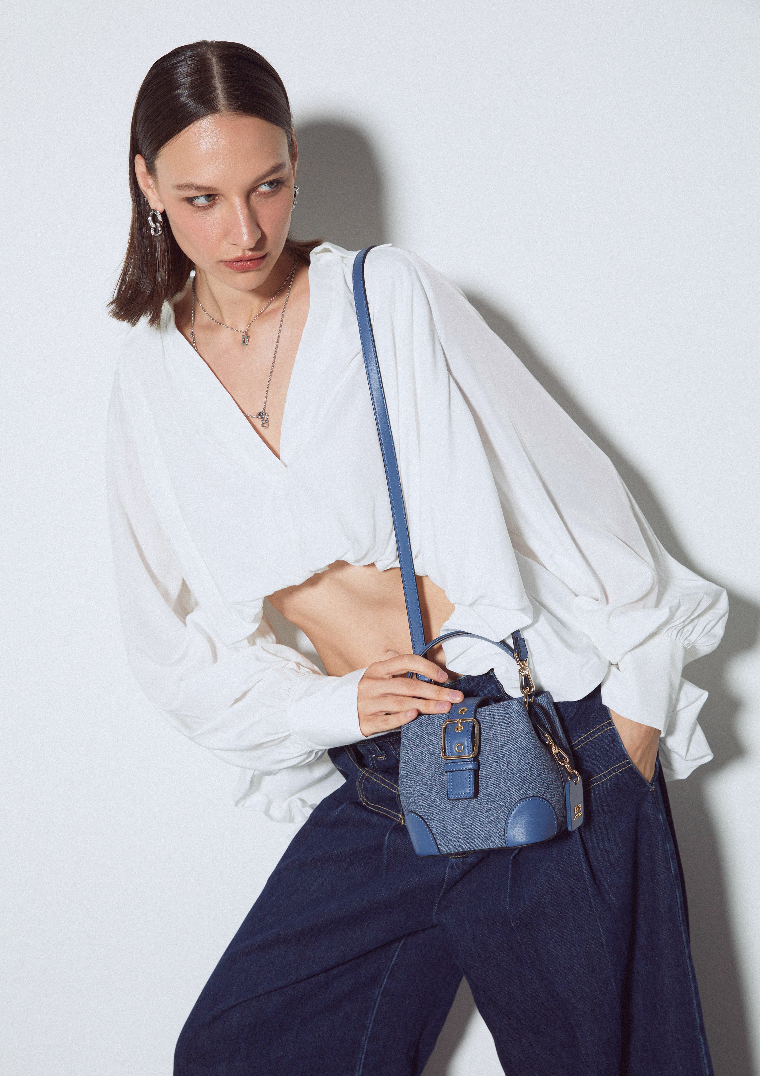 Havana S Crossbody Bag - Blue Variation 2