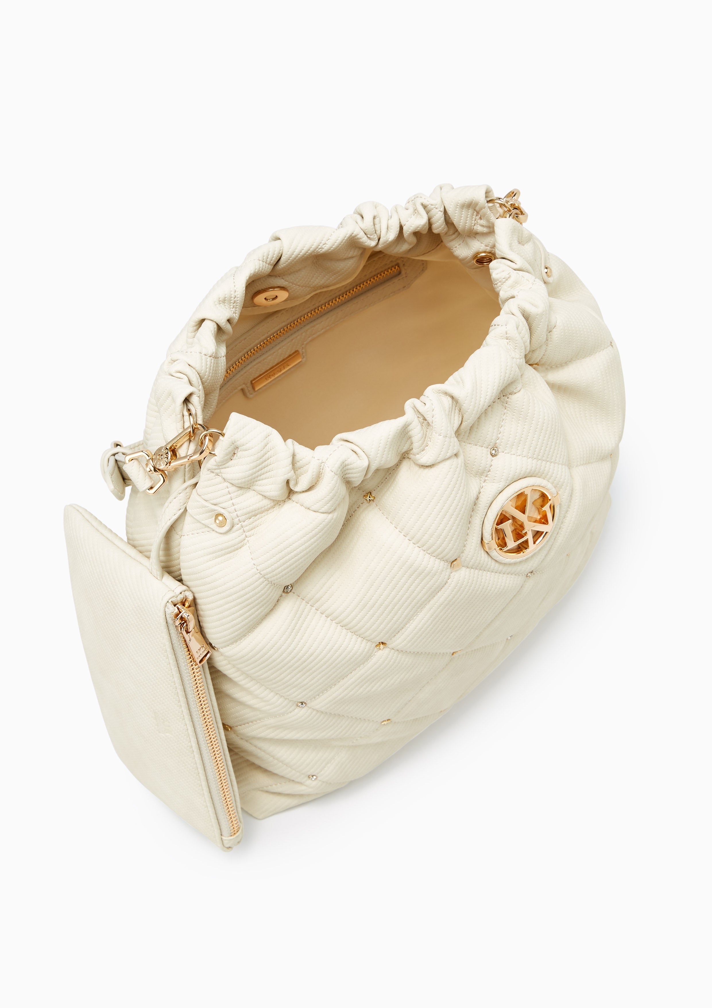 Fontia Brinkty Oversized Shoulder Bag - Ivory