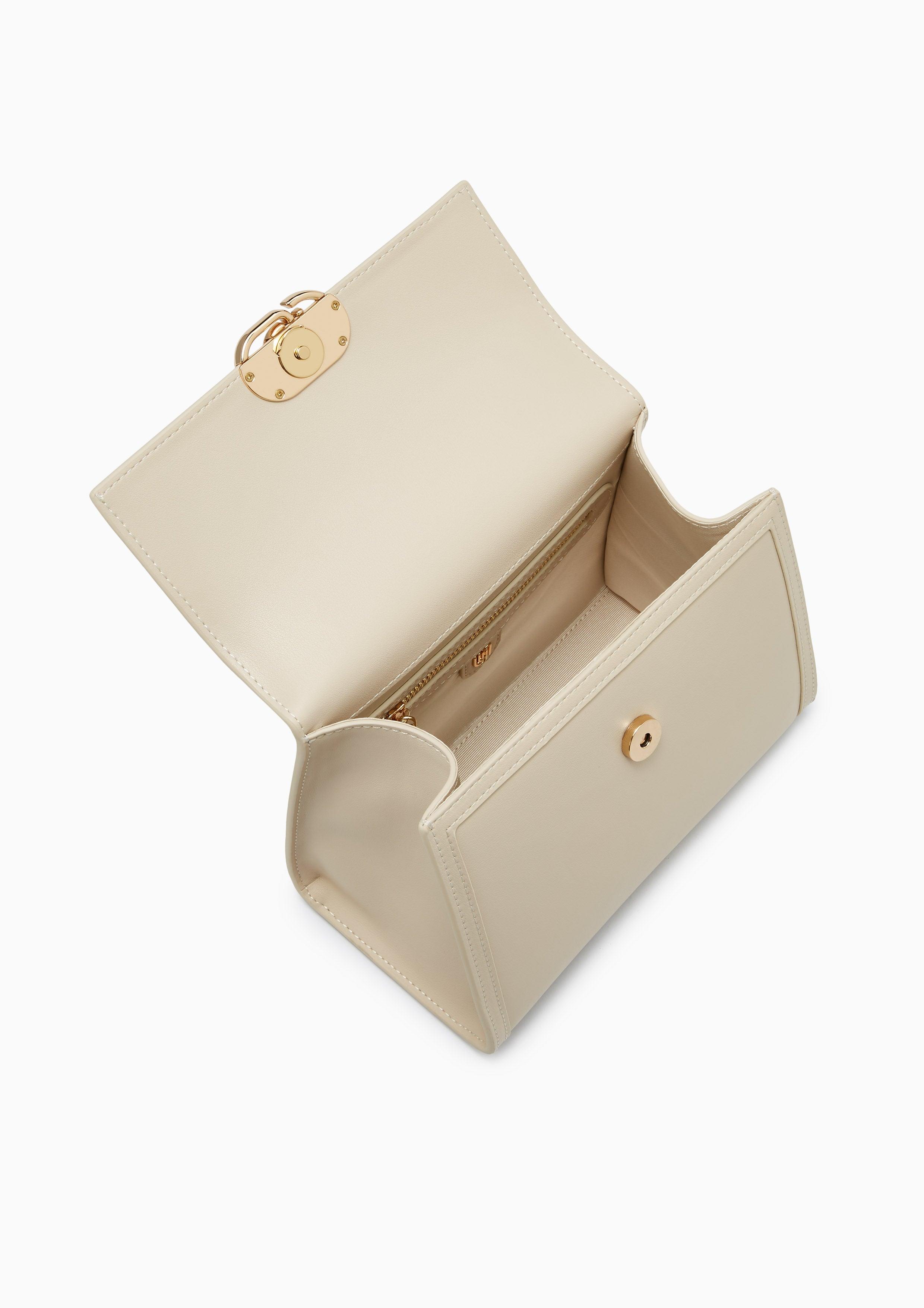 Poppin Infinite Top Handle Xs Handbag - Light Beige