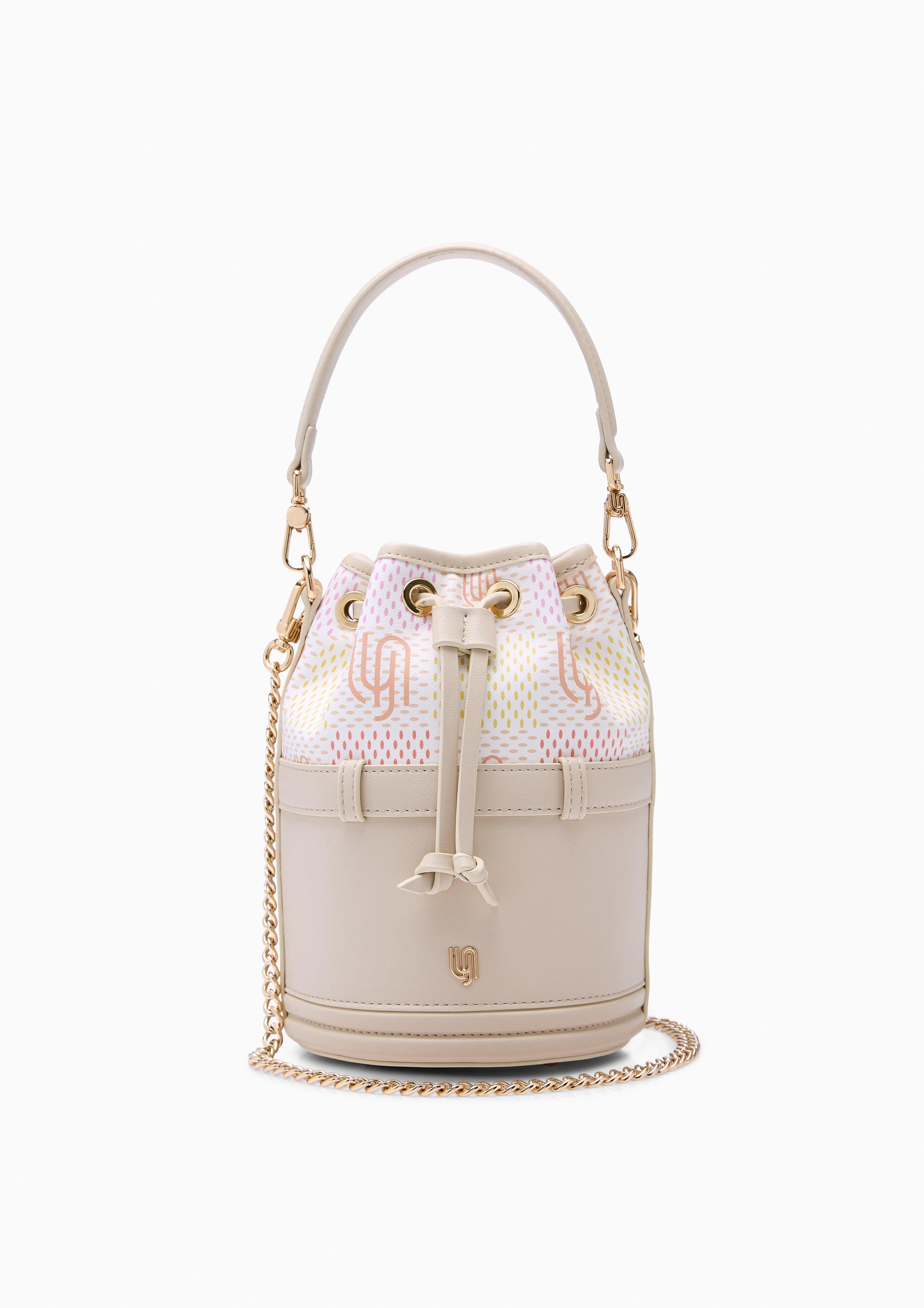 Poppin Infinite Mini Bucket Bag - Printed Beige