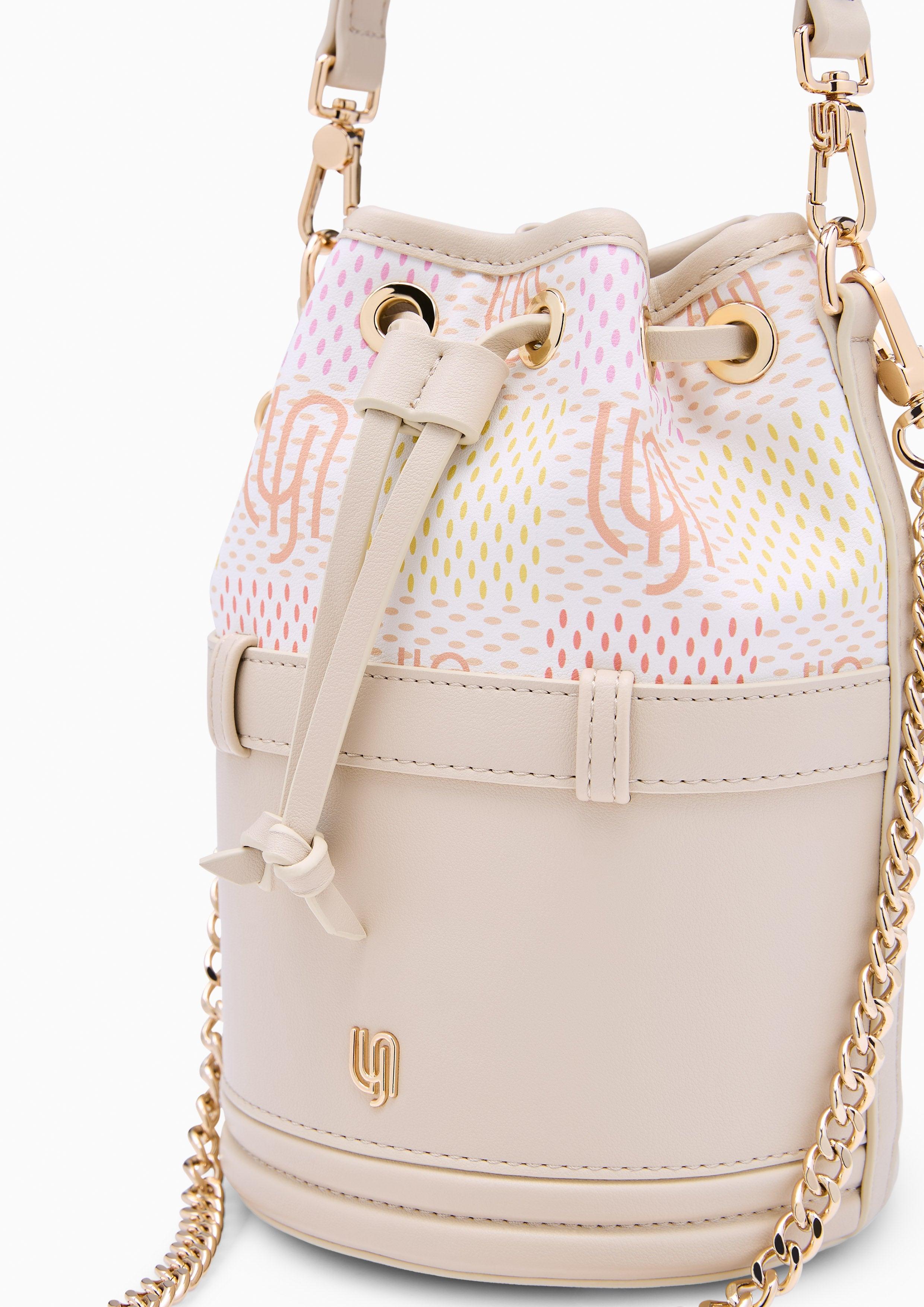 Poppin Infinite Mini Bucket Bag - Printed Beige