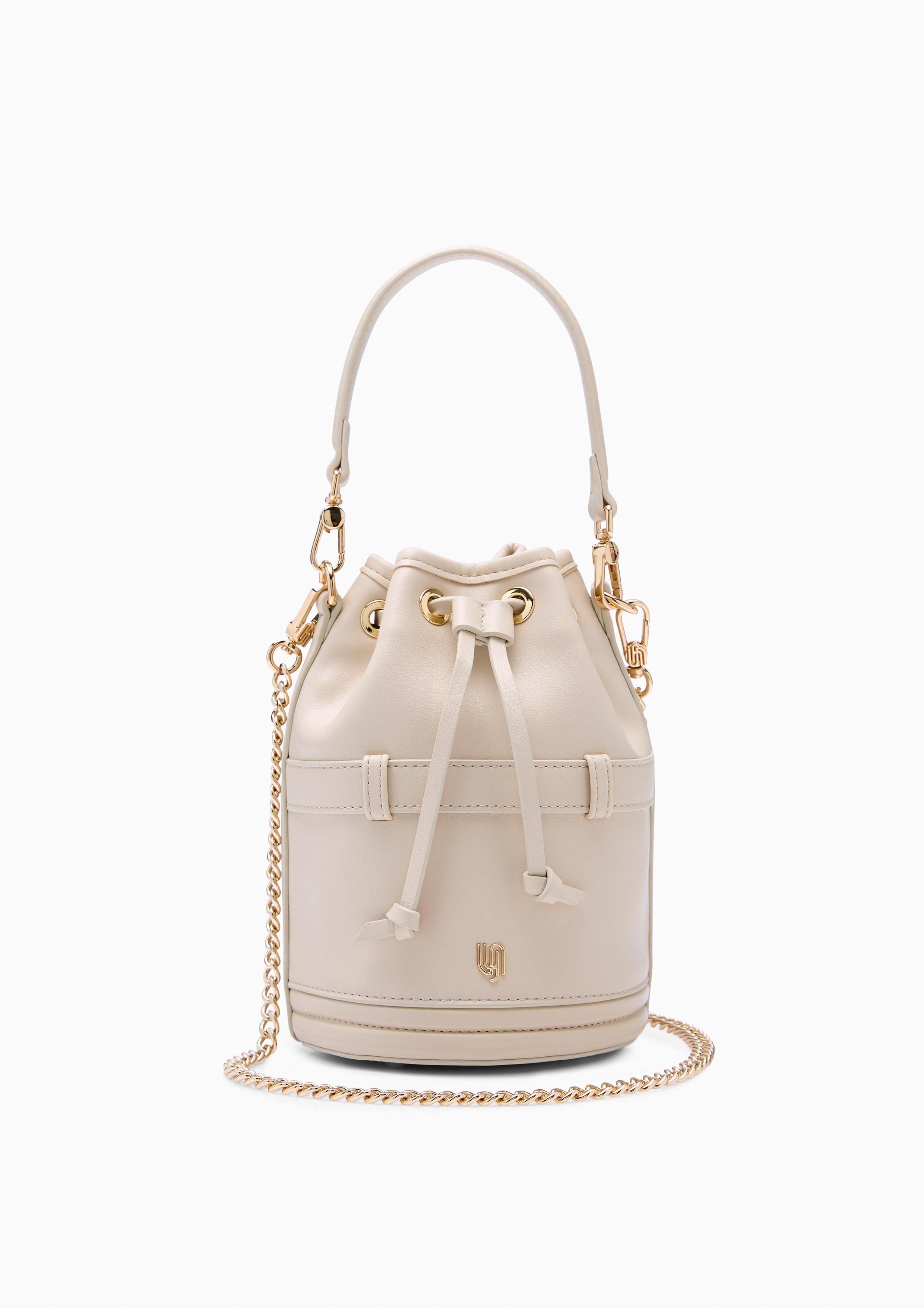 Poppin Infinite Mini Bucket Bag - Light Beige