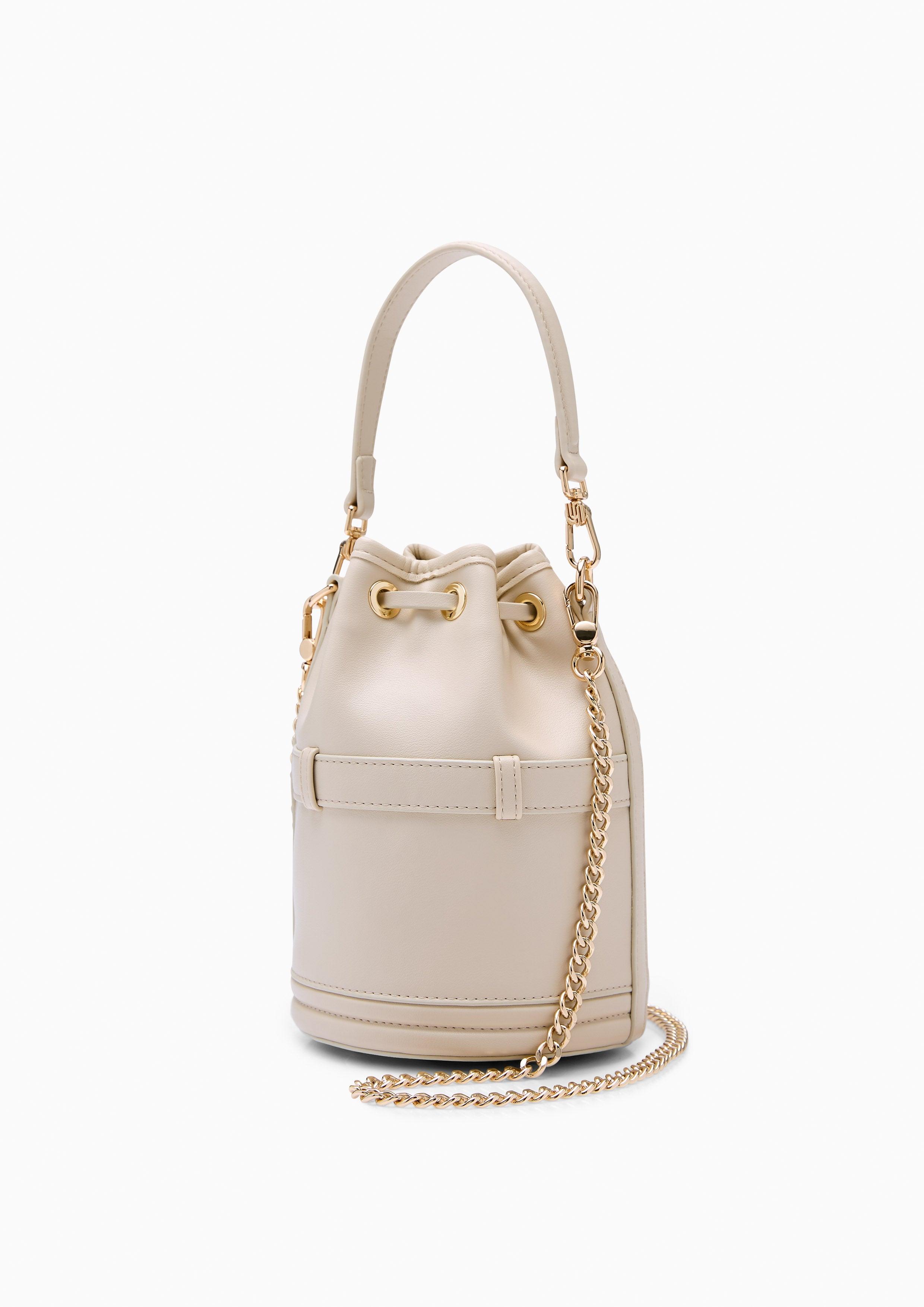 Poppin Infinite Mini Bucket Bag - Light Beige