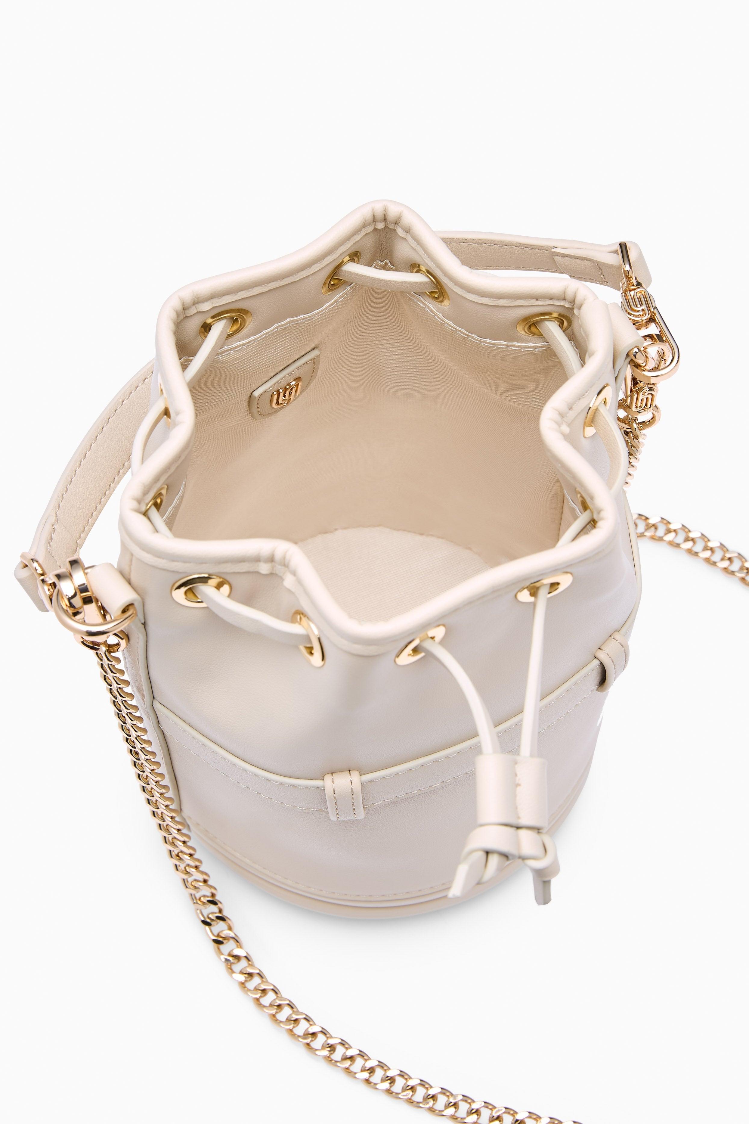Poppin Infinite Mini Bucket Bag - Light Beige