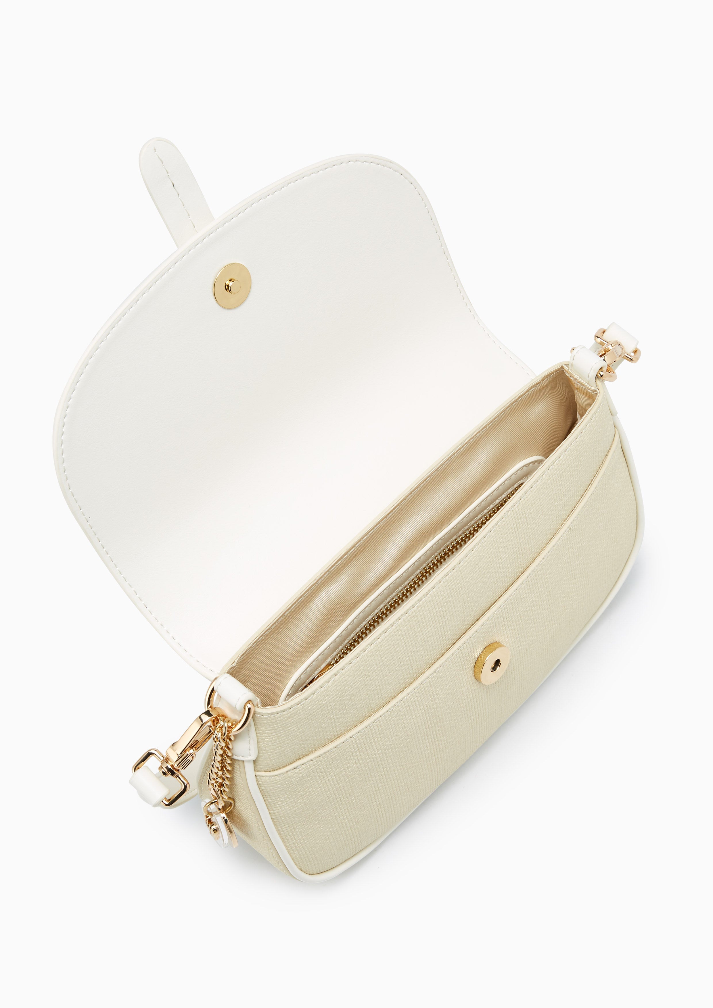 Narla Infinite Flap Shoulder Bag - Ivory