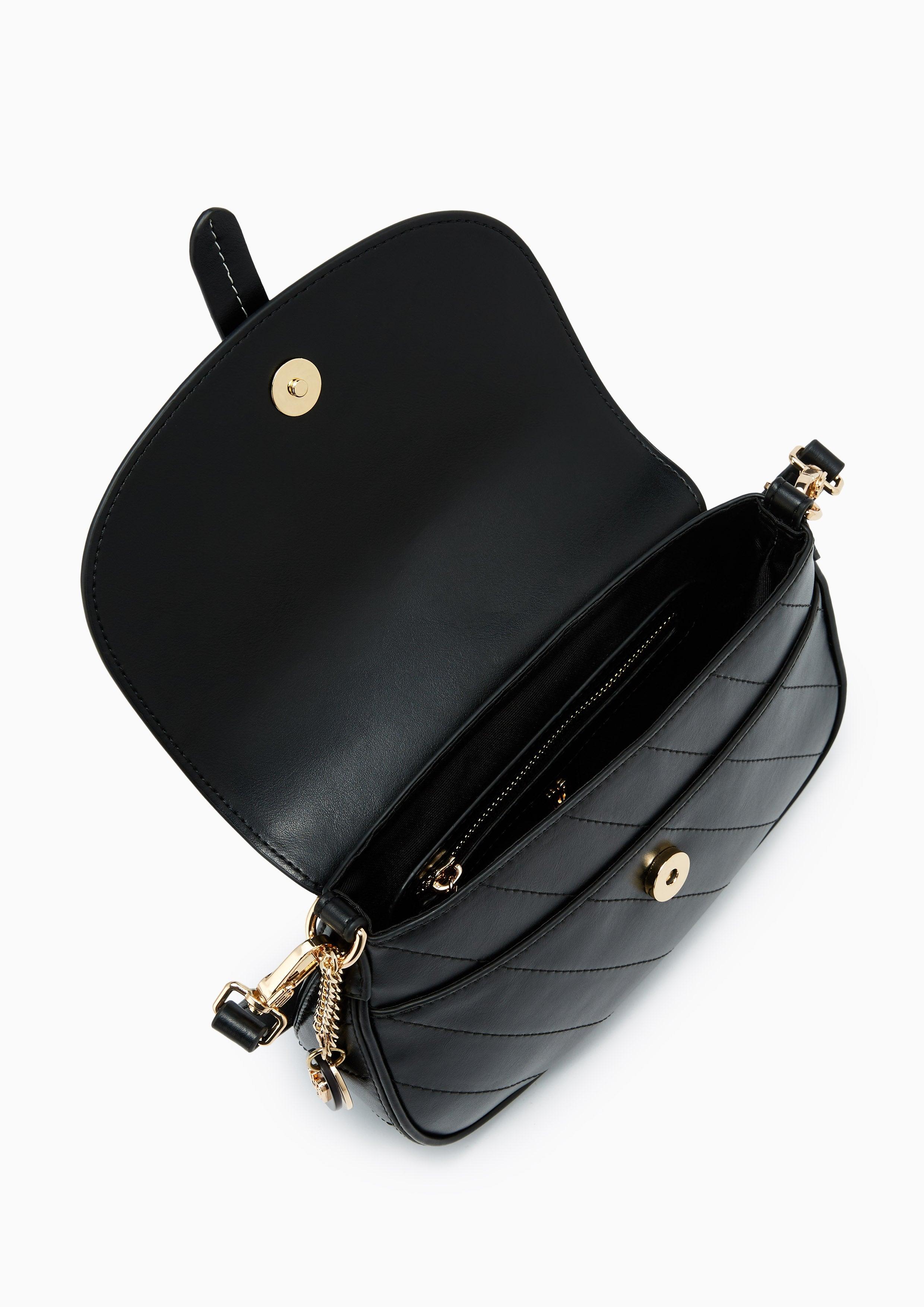 Narla Infinite Flap Shoulder Bag - Black
