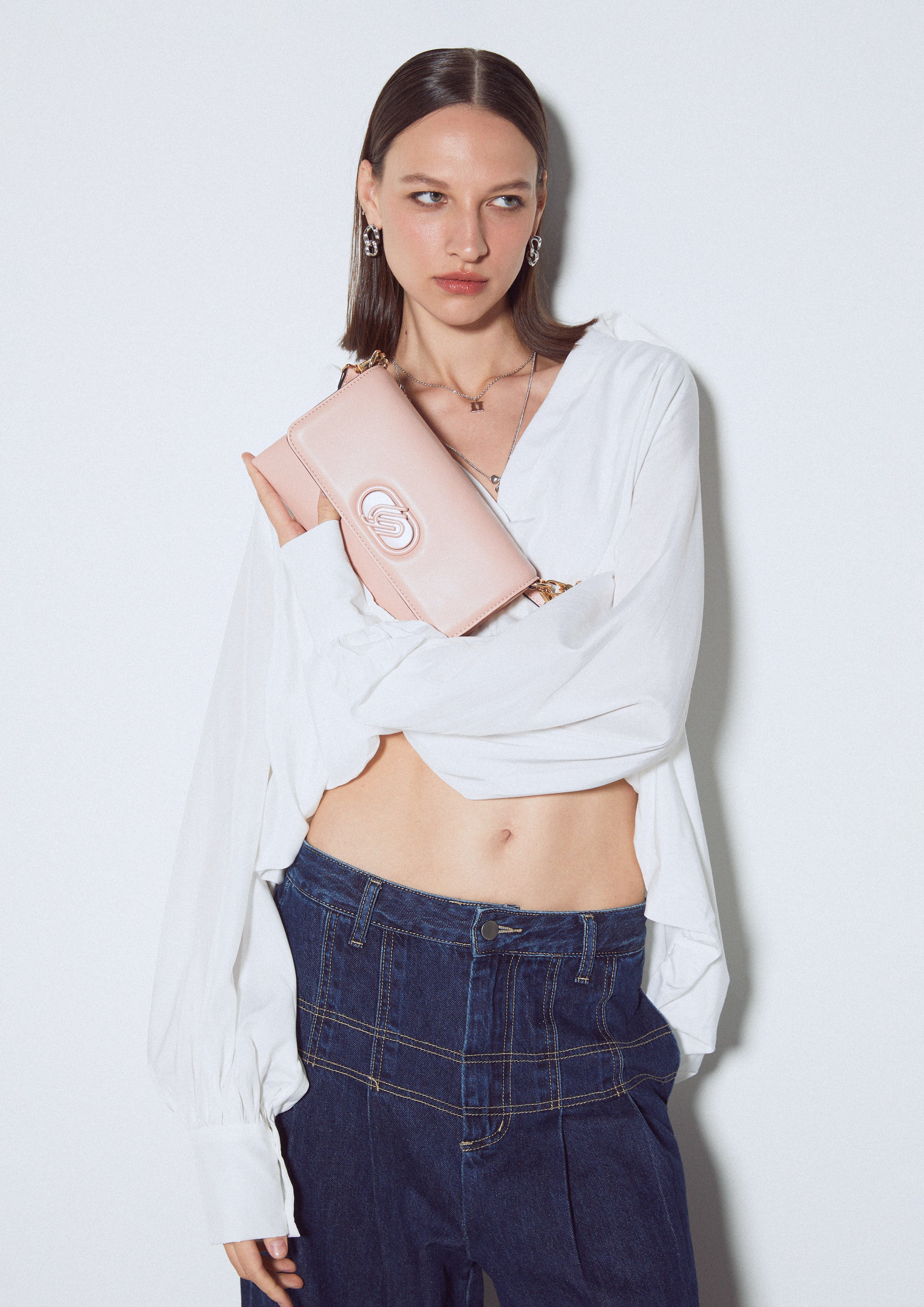Nyxia Infinite Puff Shoulder Bag - Light Pink