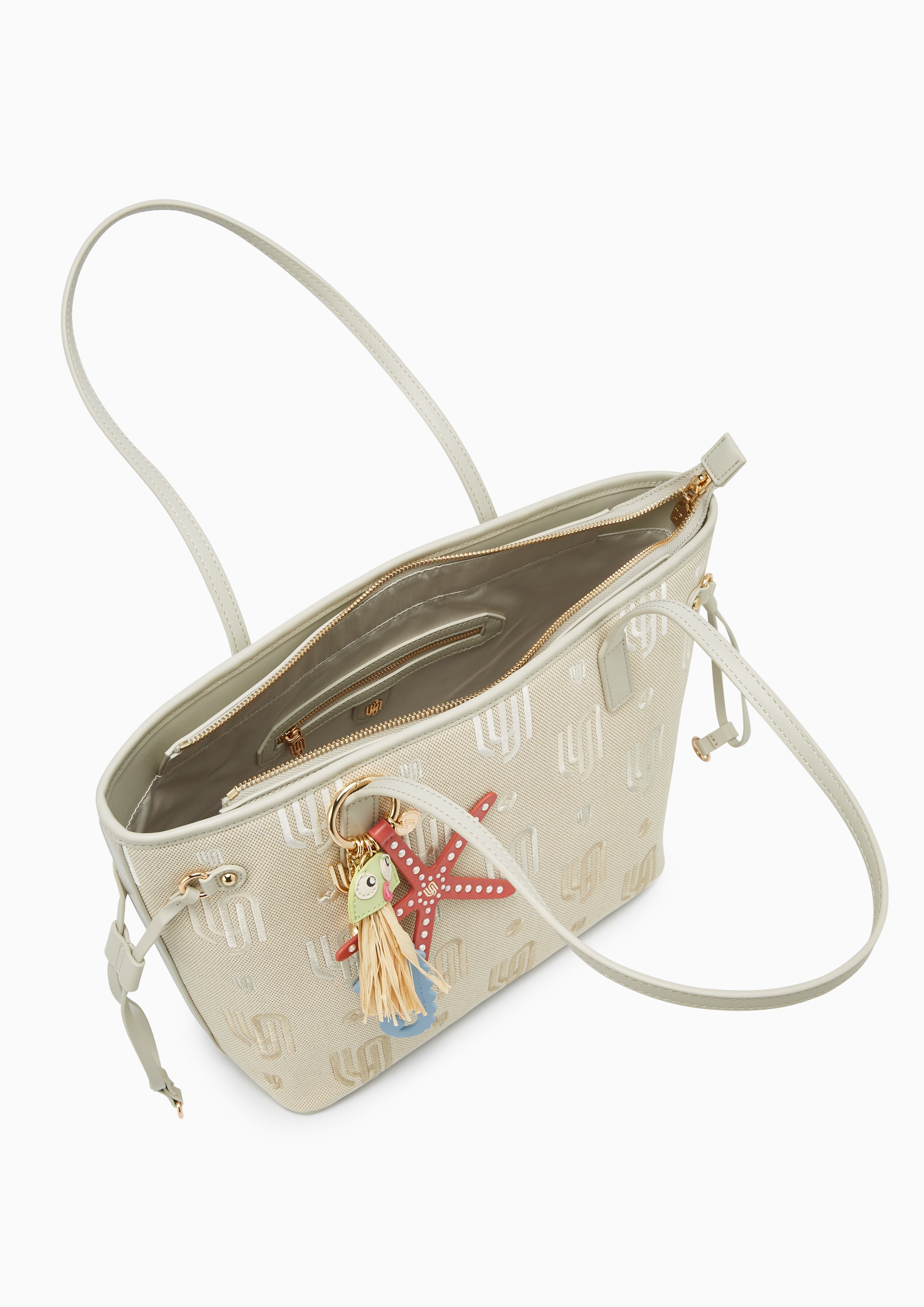 Coral Infinite XL Shoulder Bag - Light Beige