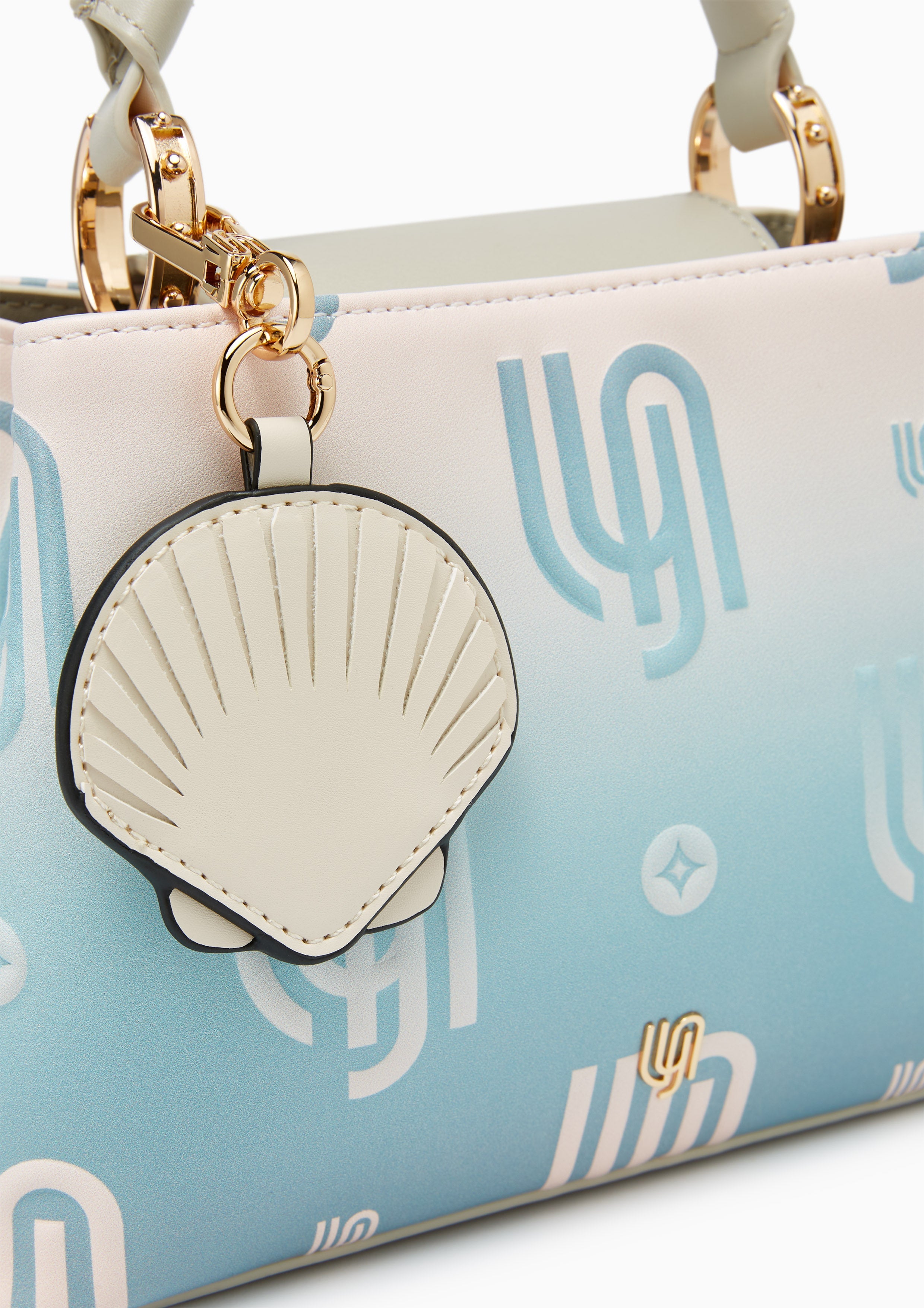 Coral Infinite Top Handle Handbag - Blue