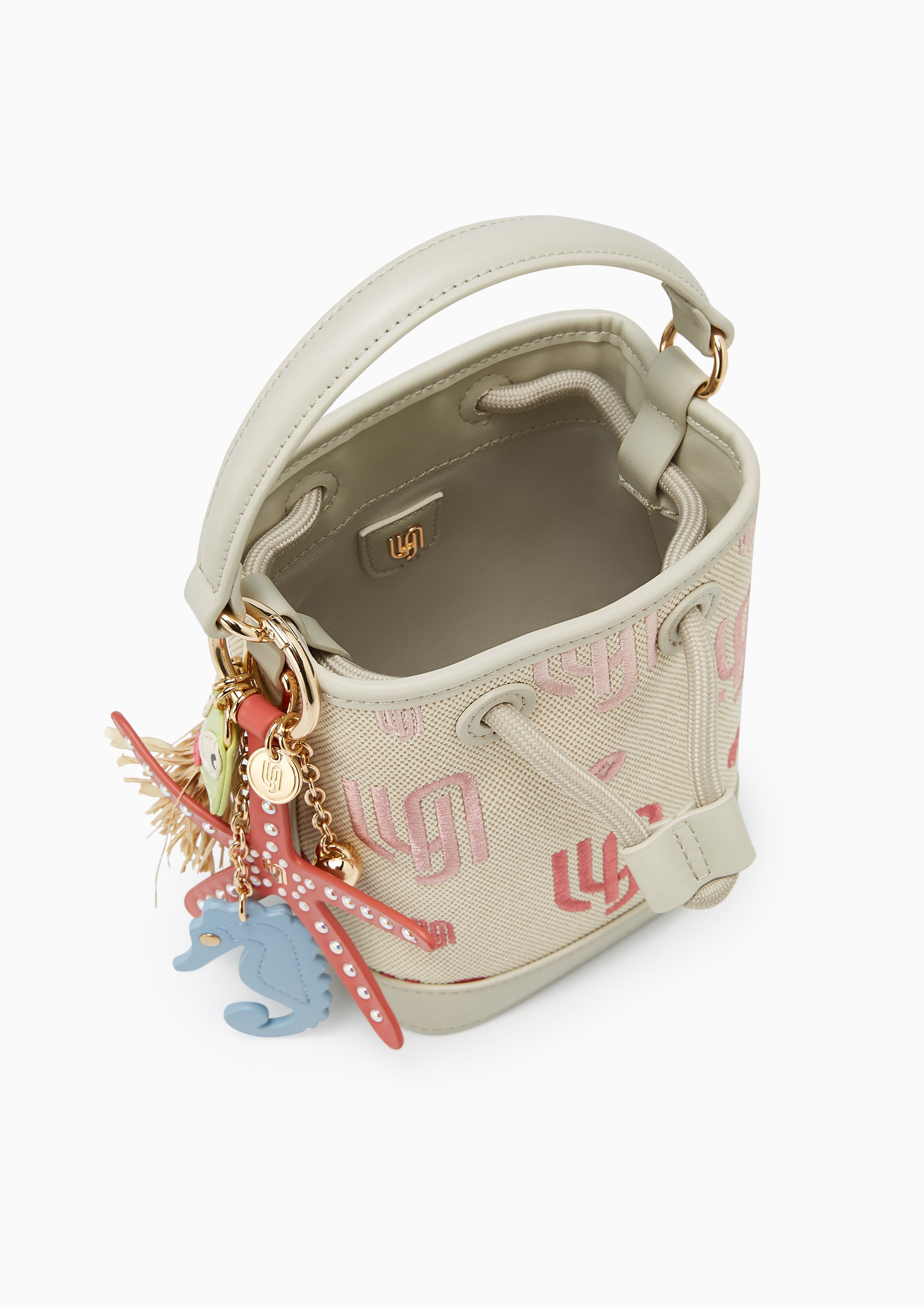 Coral Infinite Mini Bucket Bucketbags - Light Beige
