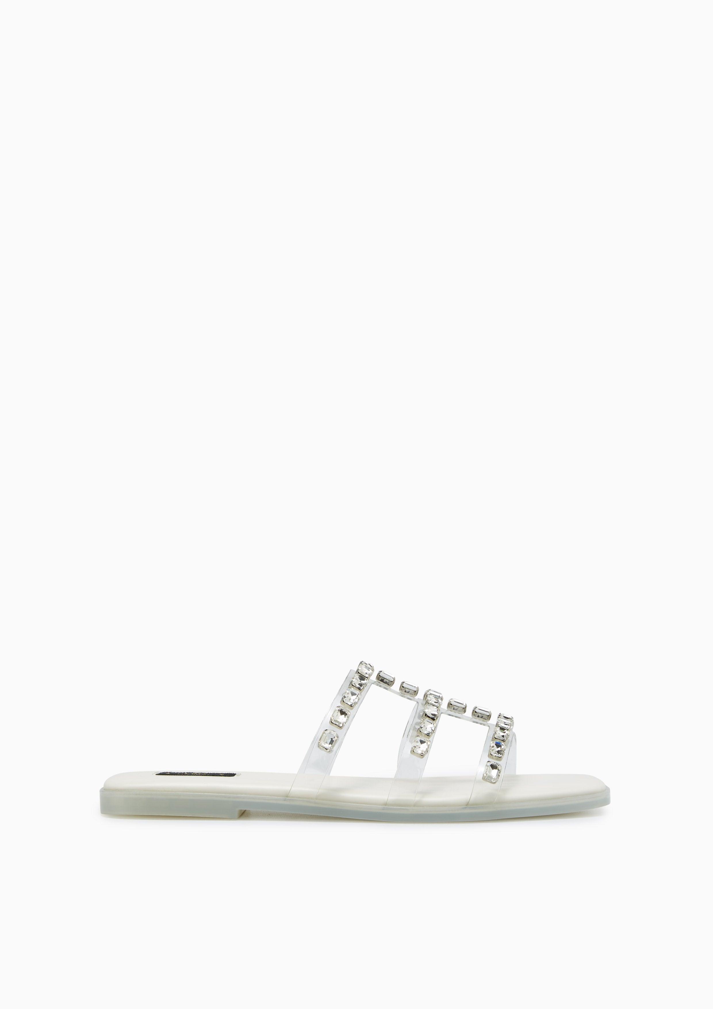 Linda Max Flats And Sandals - Transaparent White