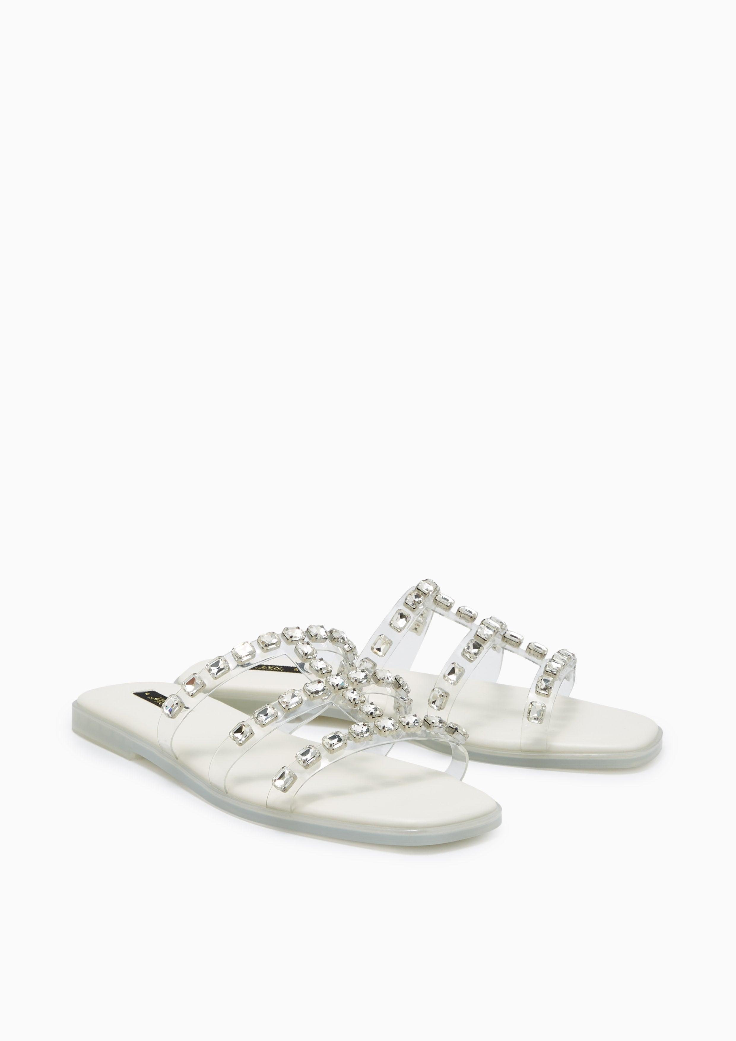 Linda Max Flats And Sandals - Transaparent White