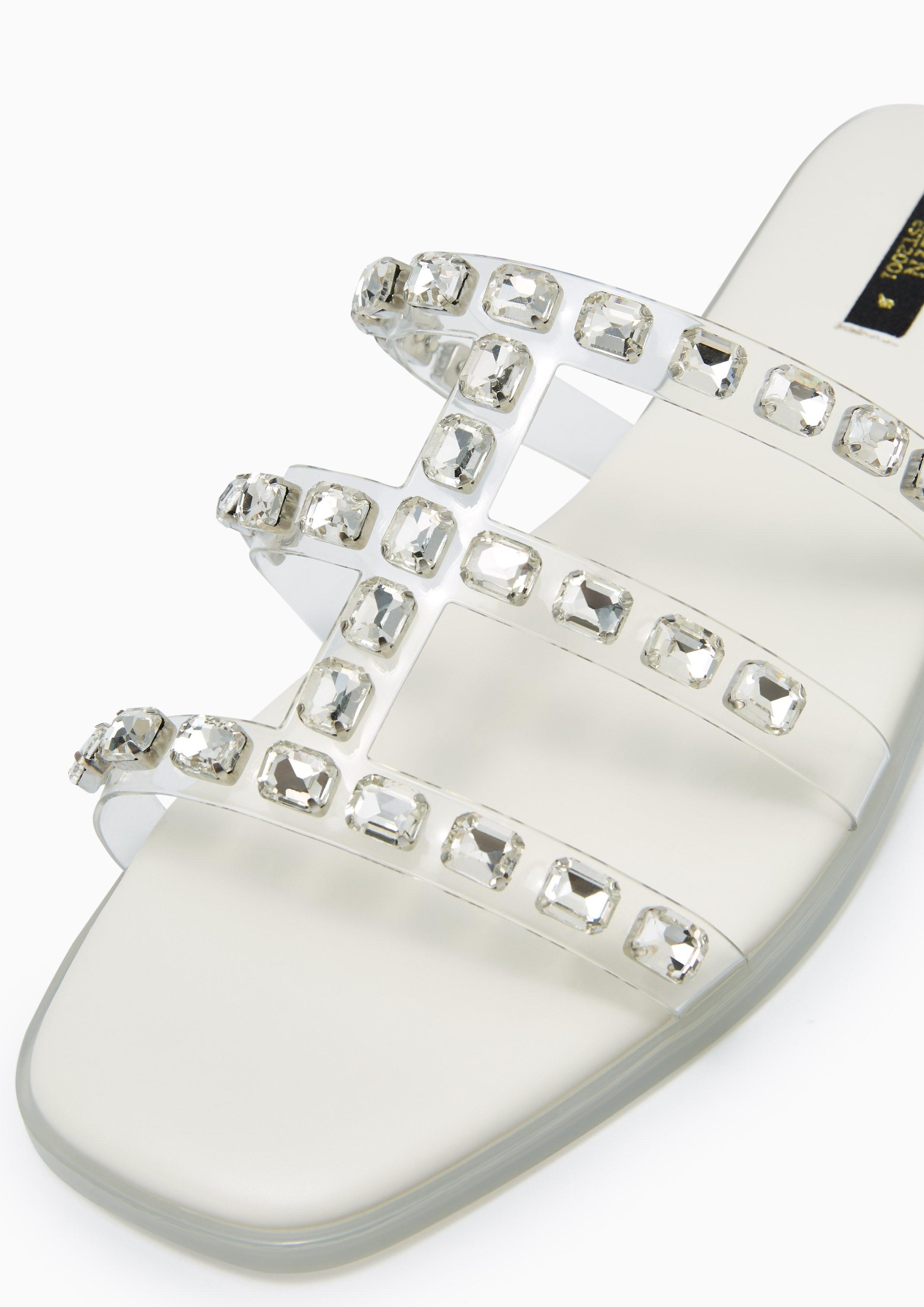 Linda Max Flats And Sandals - Transaparent White
