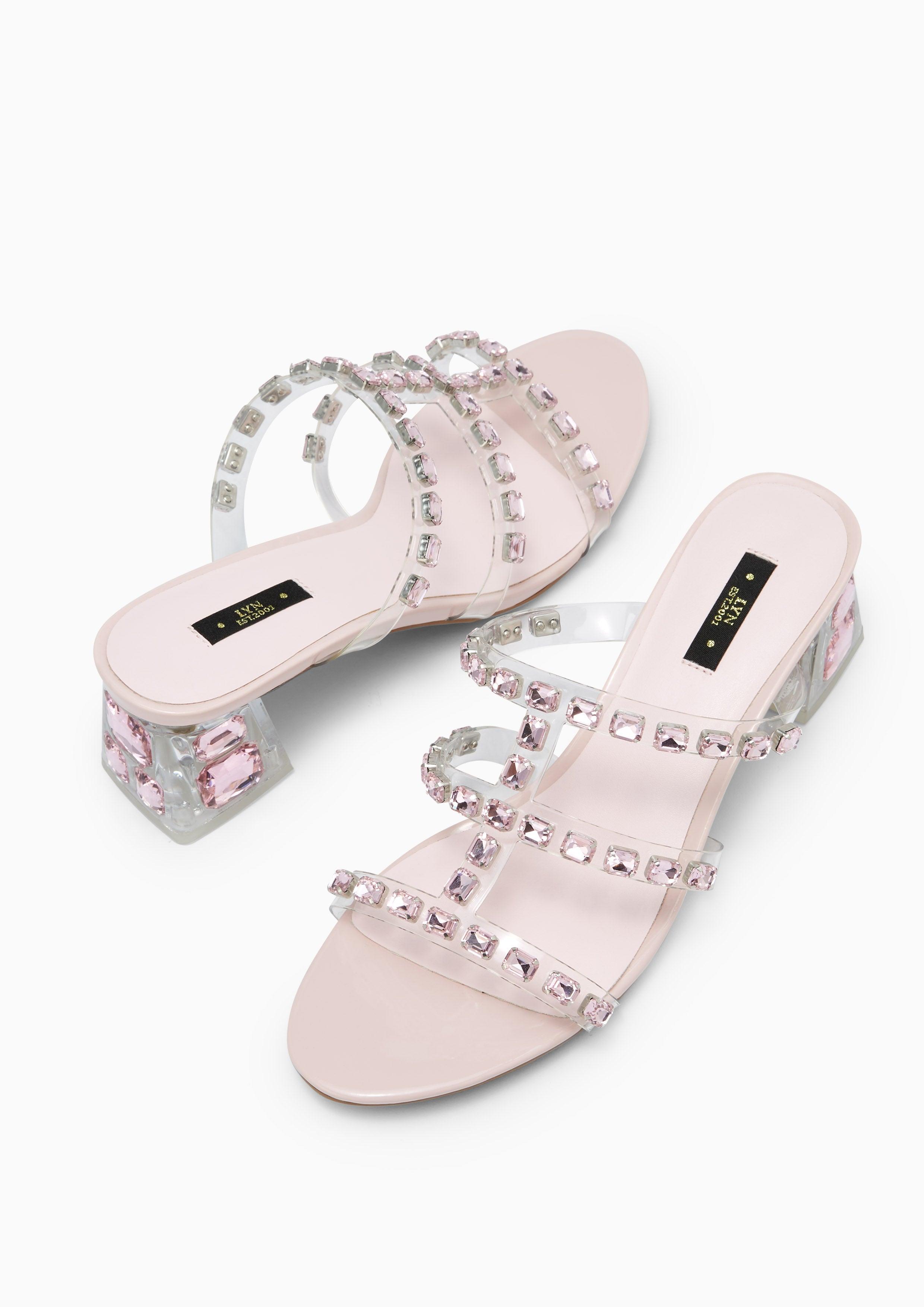 Linda Max Heels - Transaparent Pink