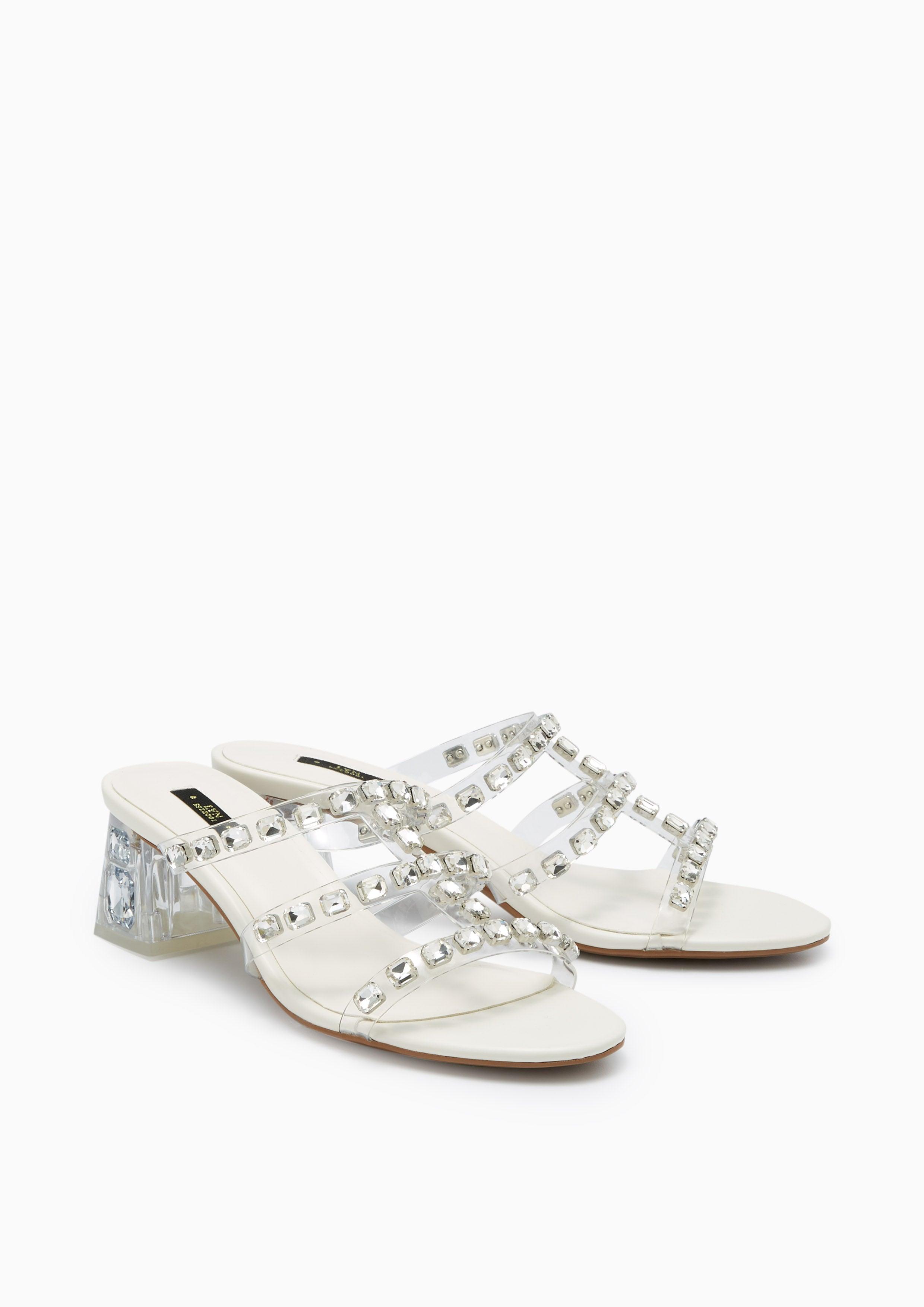Linda Max Heels - Transaparent White