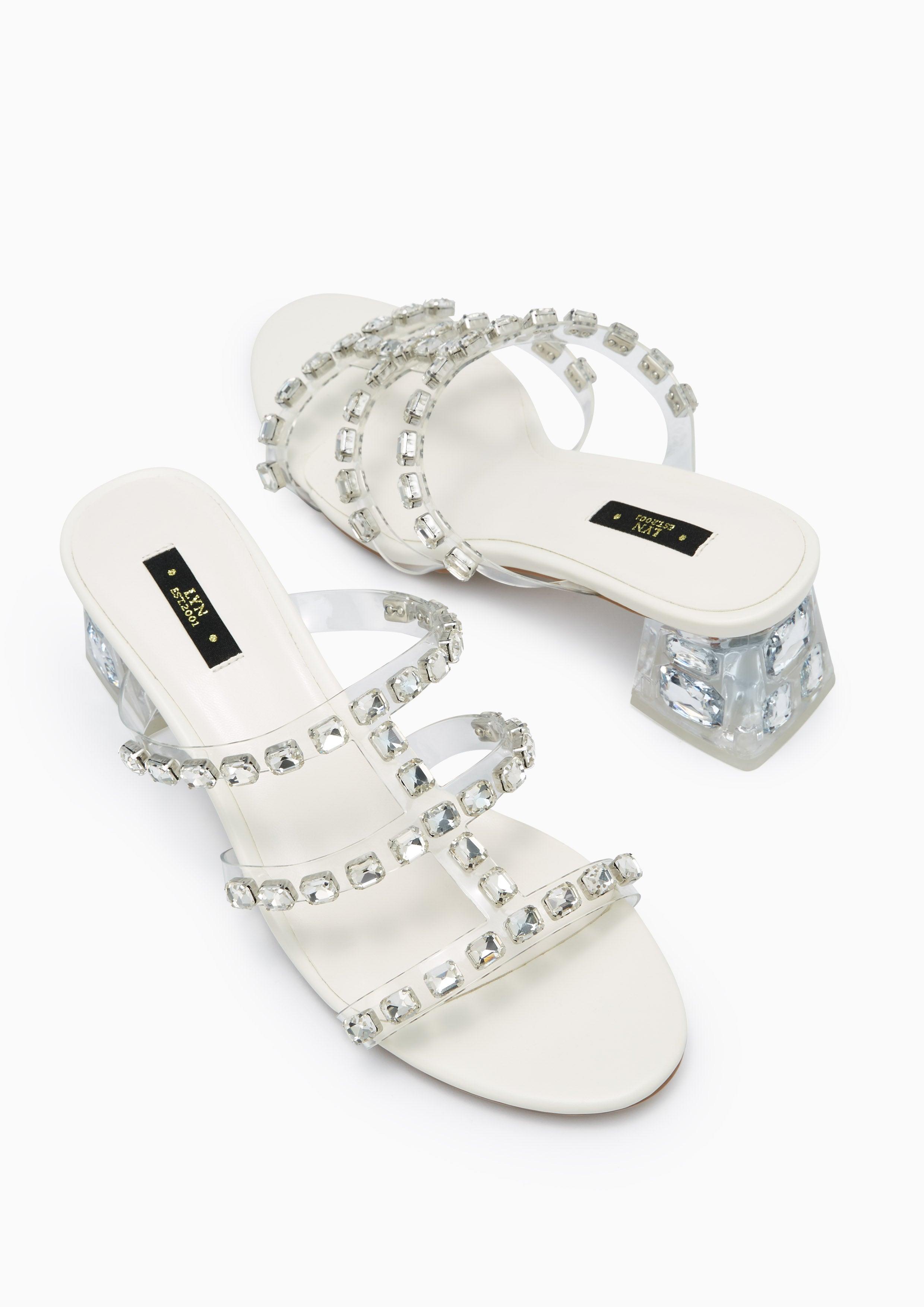 Linda Max Heels - Transaparent White