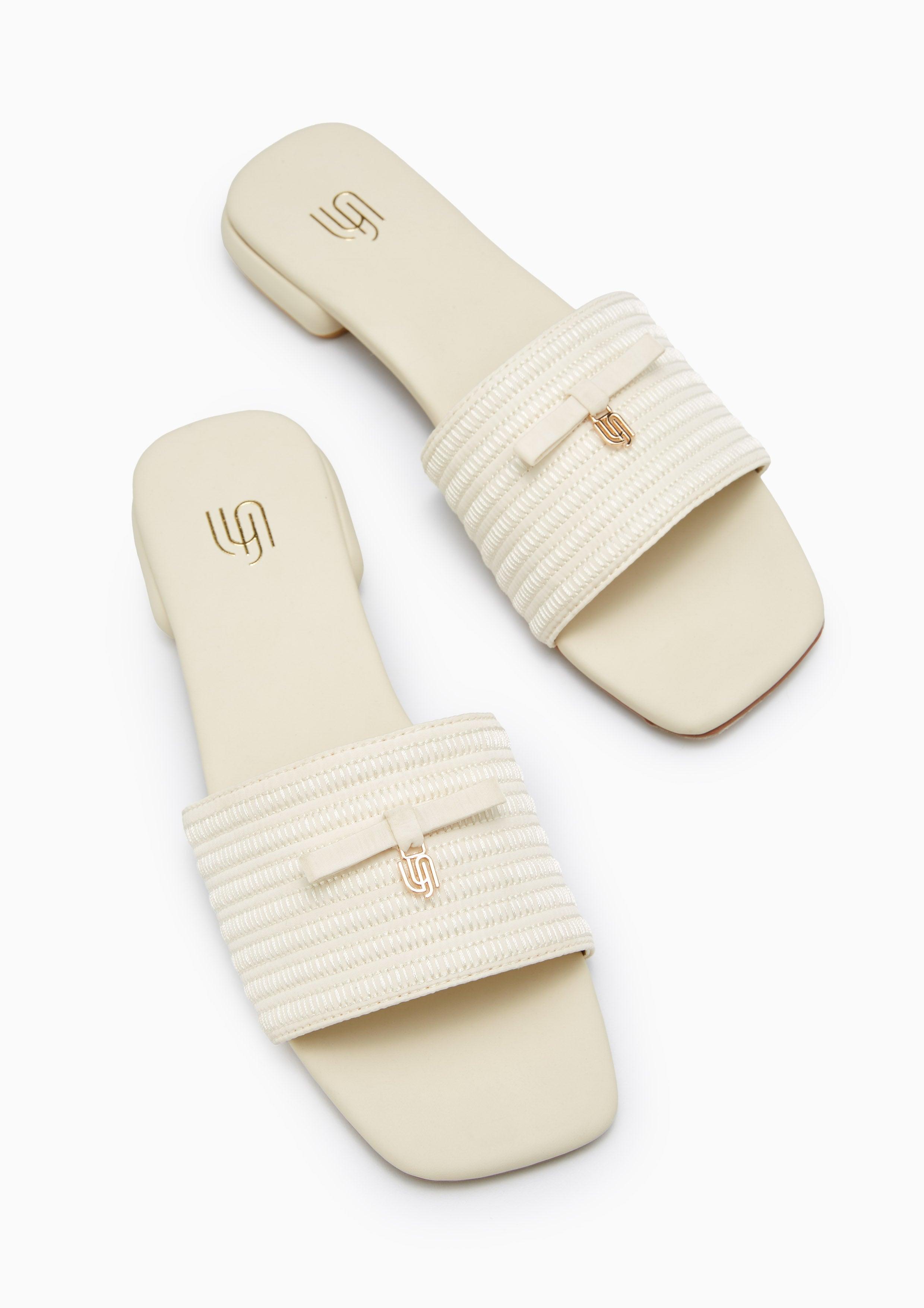 Milly Infinite Flats And Sandals - Ivory