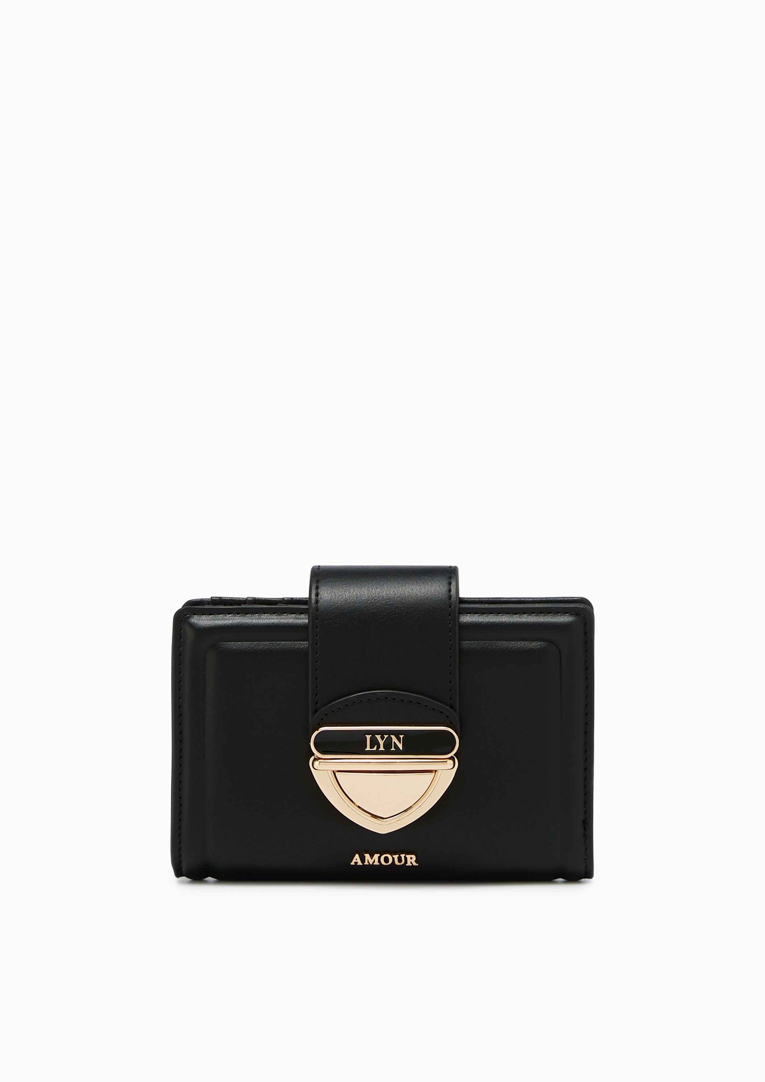 Lena Short Wallet  - Black