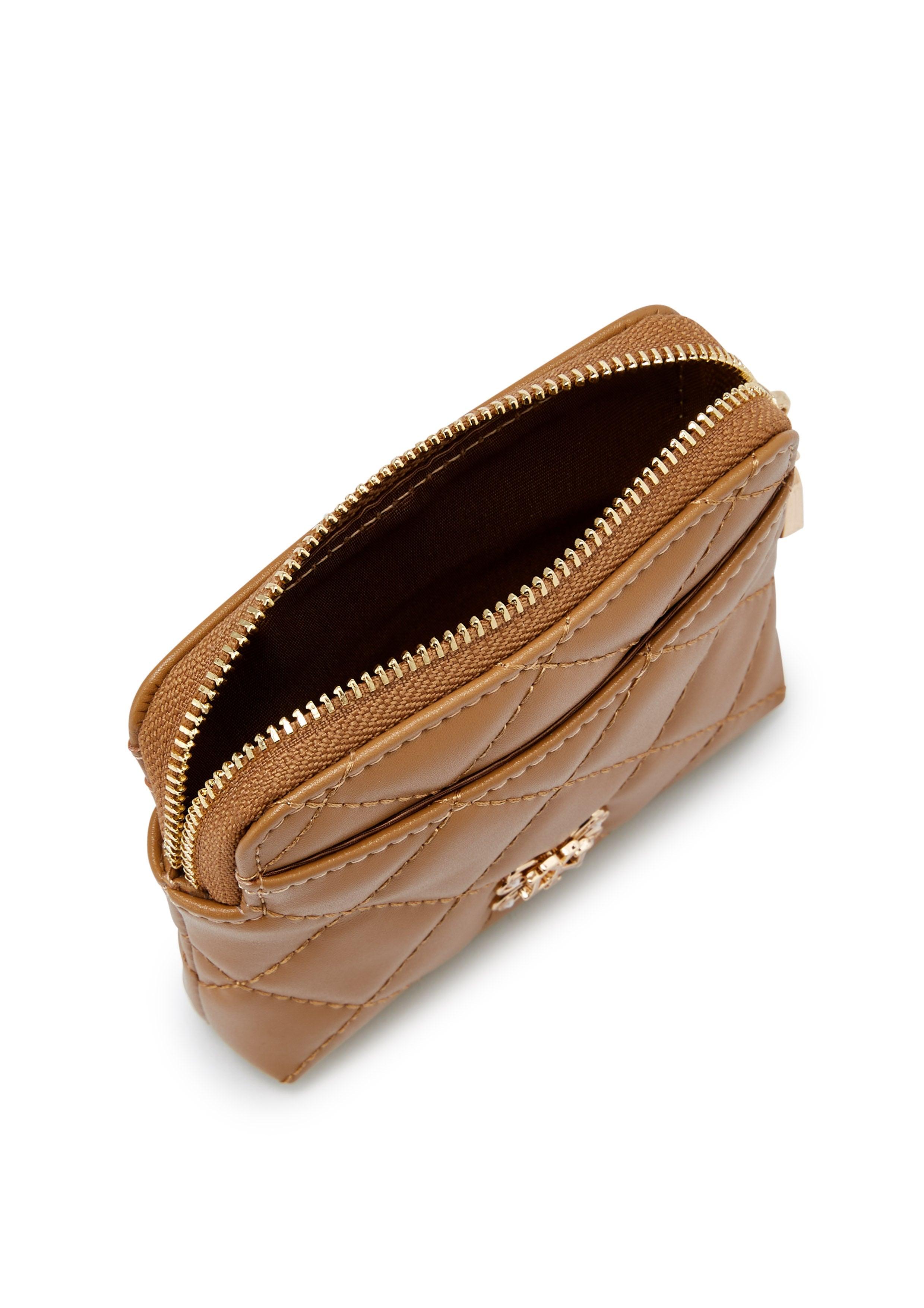 Butterfly Coin Pouch Pocket Wallet - Brown