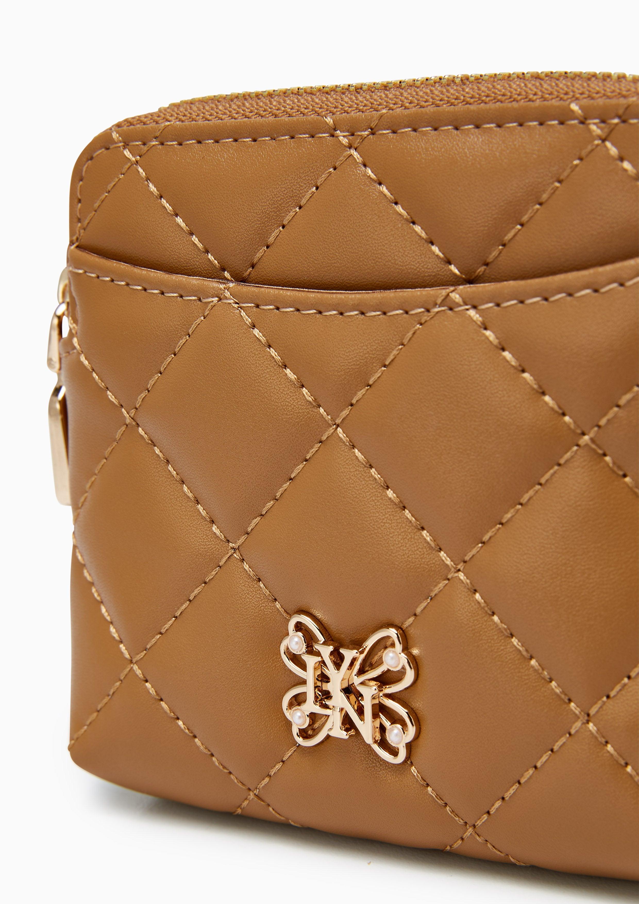 Butterfly Coin Pouch Pocket Wallet - Brown