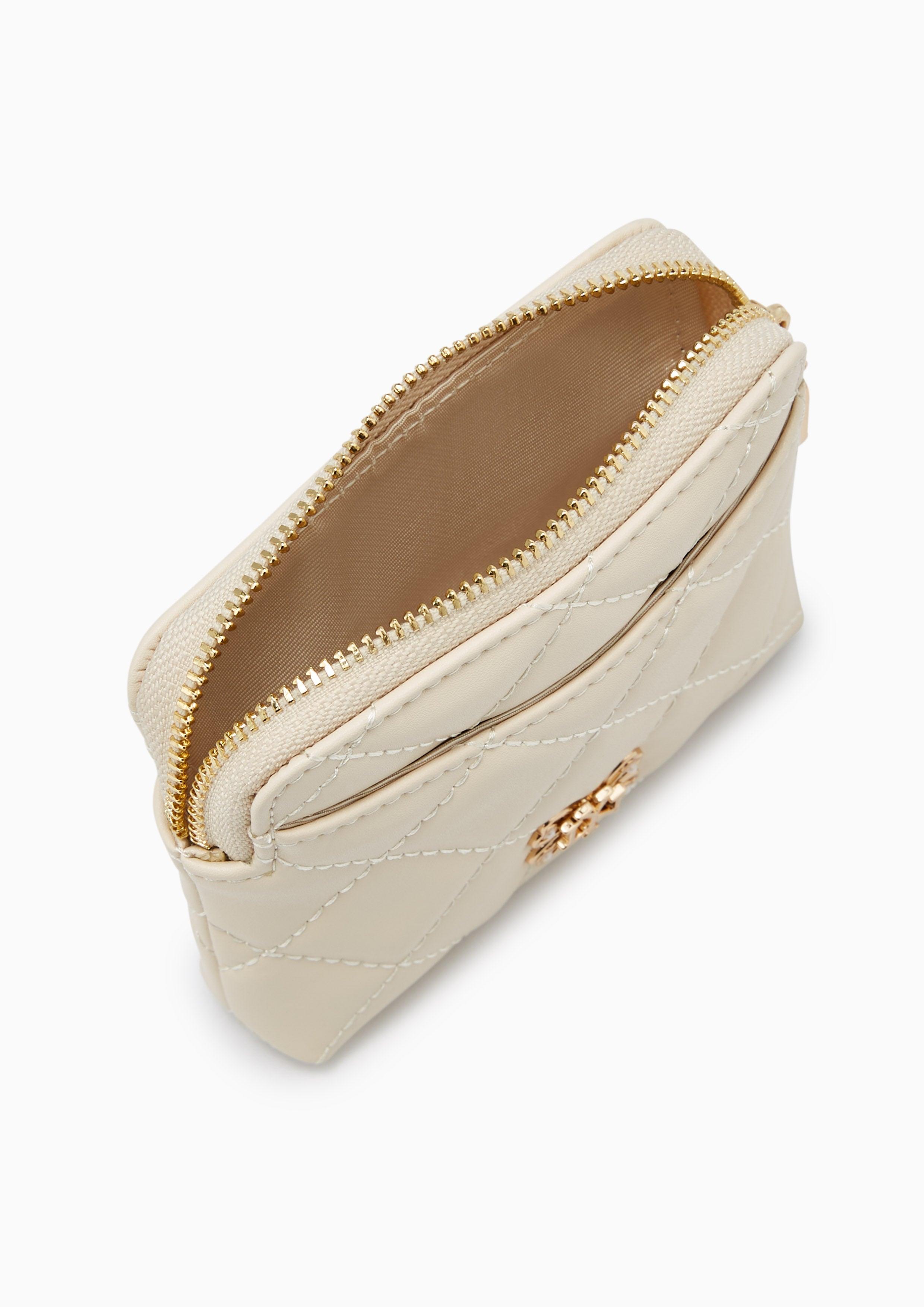Butterfly Coin Pouch Pocket  Wallet - Ivory