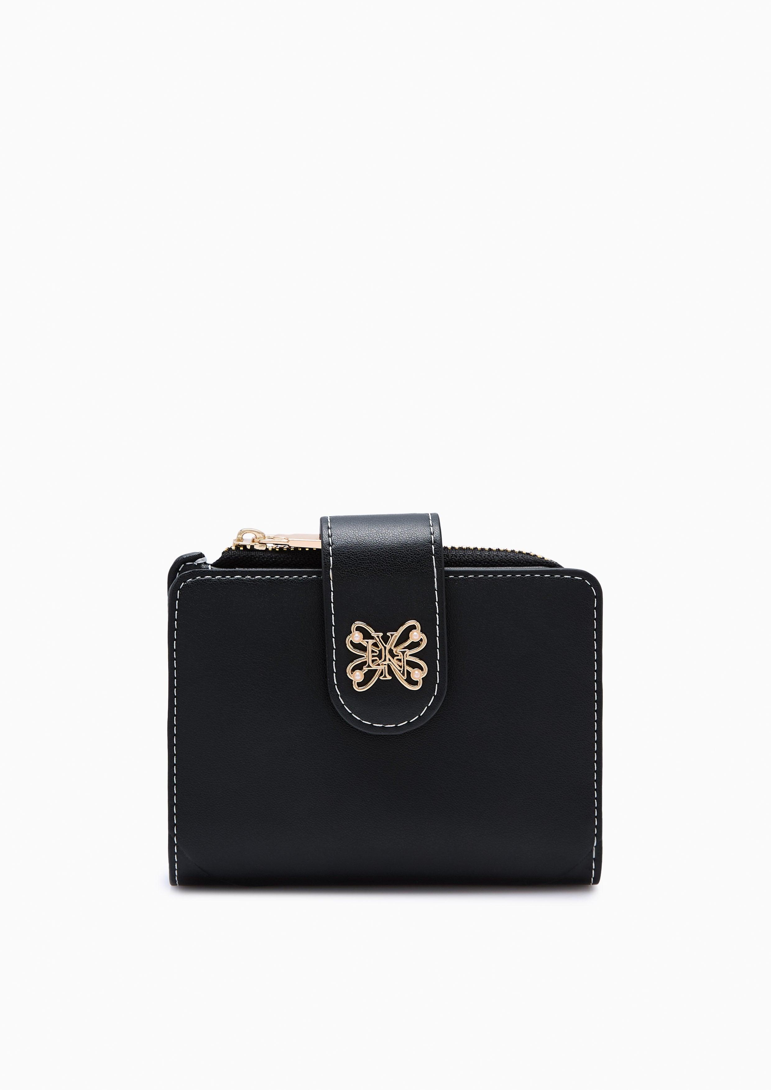 Butterfly Short Wallet - Black