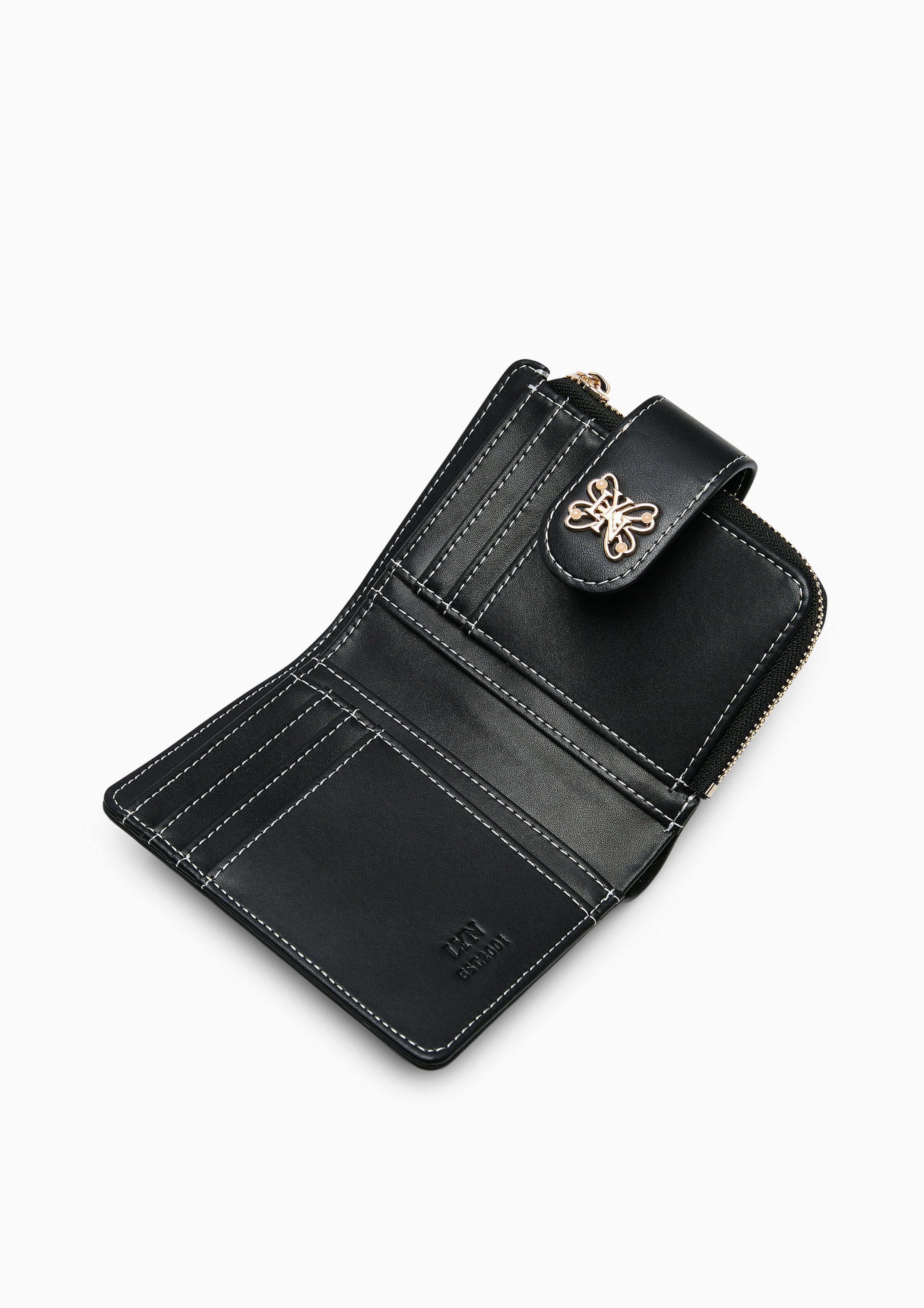 Butterfly Short Wallet - Black