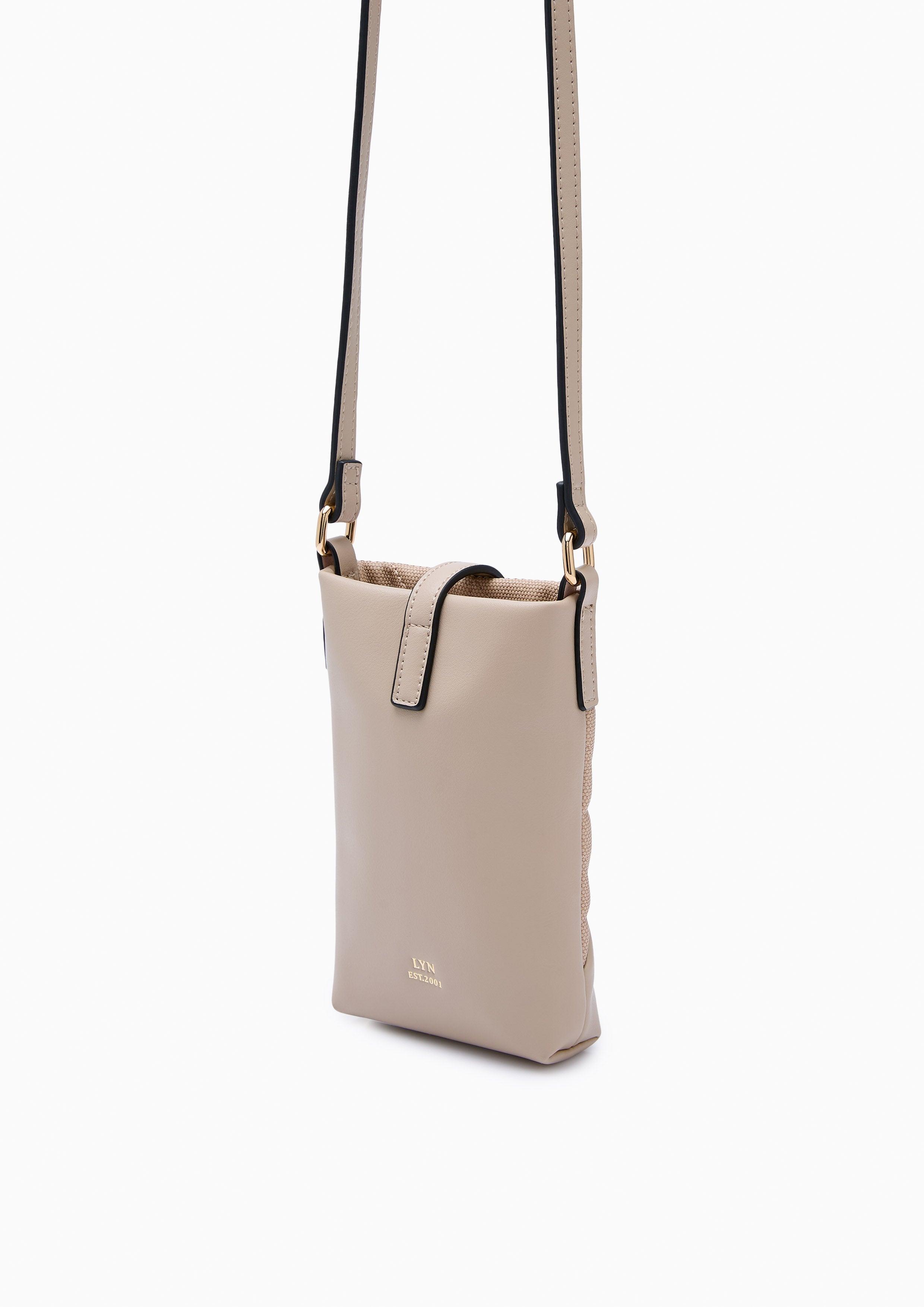 Layla Mobile Sling Wallet - Light Beige