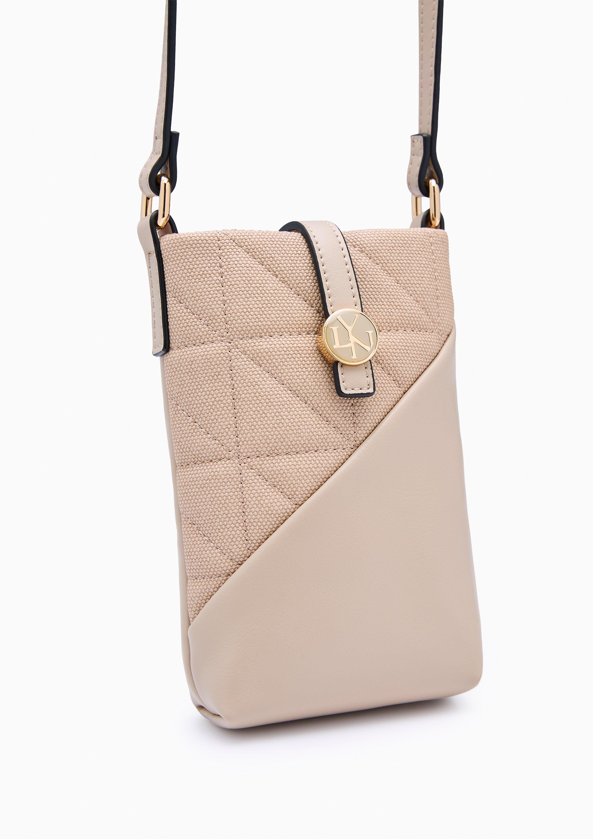 Layla Mobile Sling Wallet - Light Beige