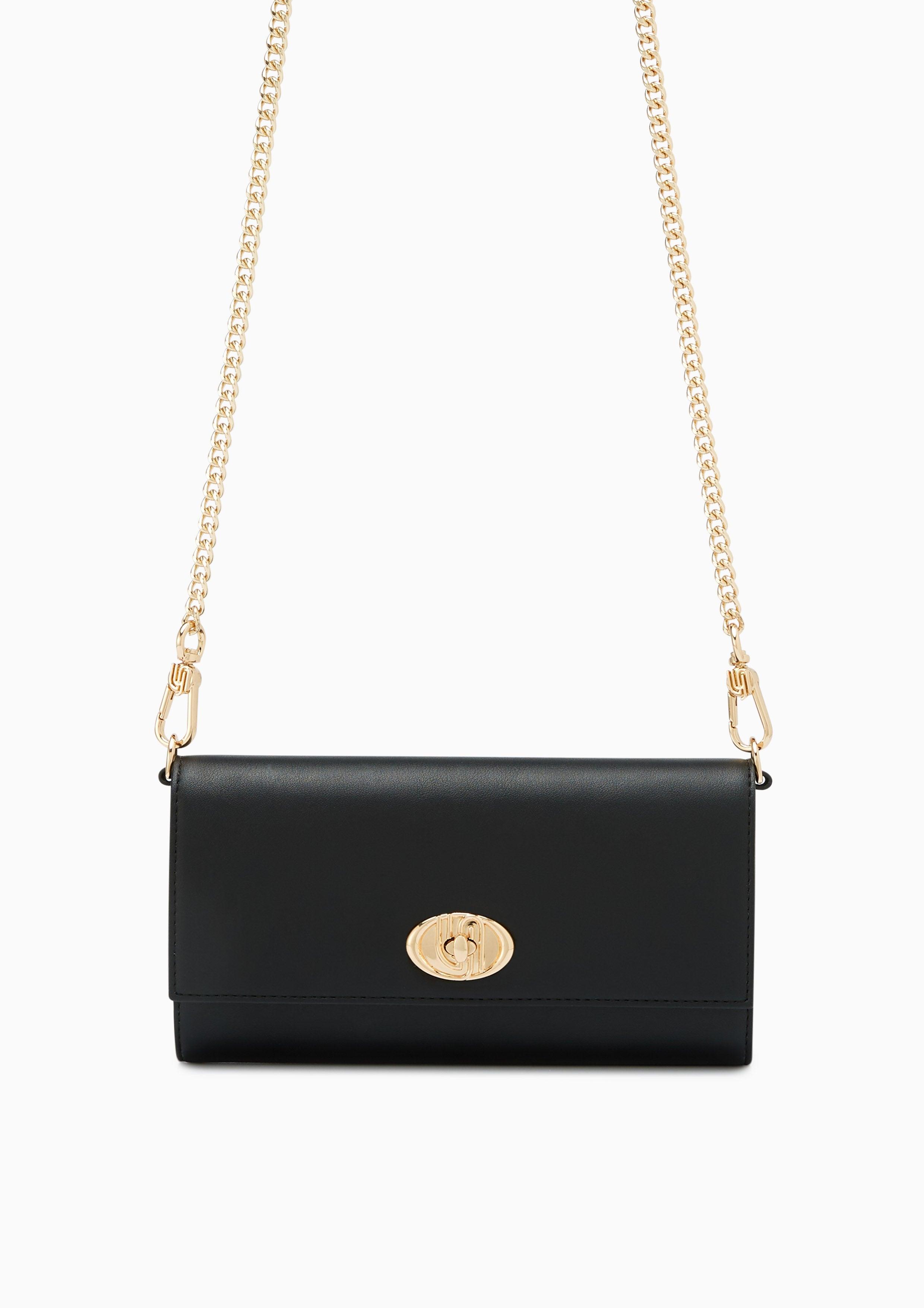 Robyn Infinite Long Wallet On Chain - Black