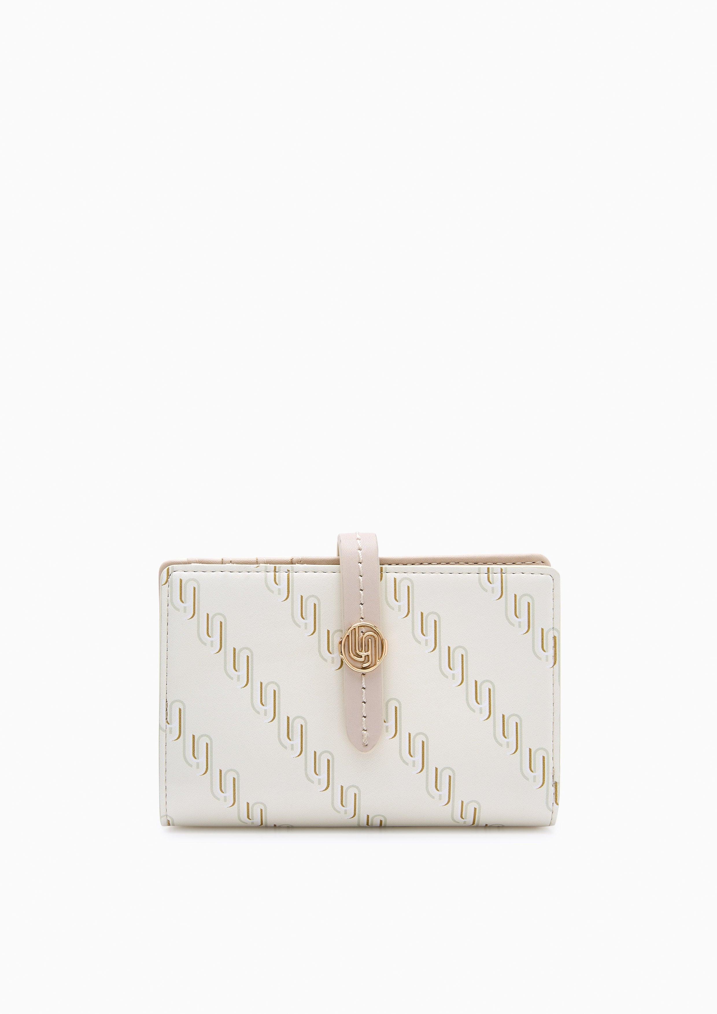 Narla Infinite Semi Long Wallet - Printed Beige