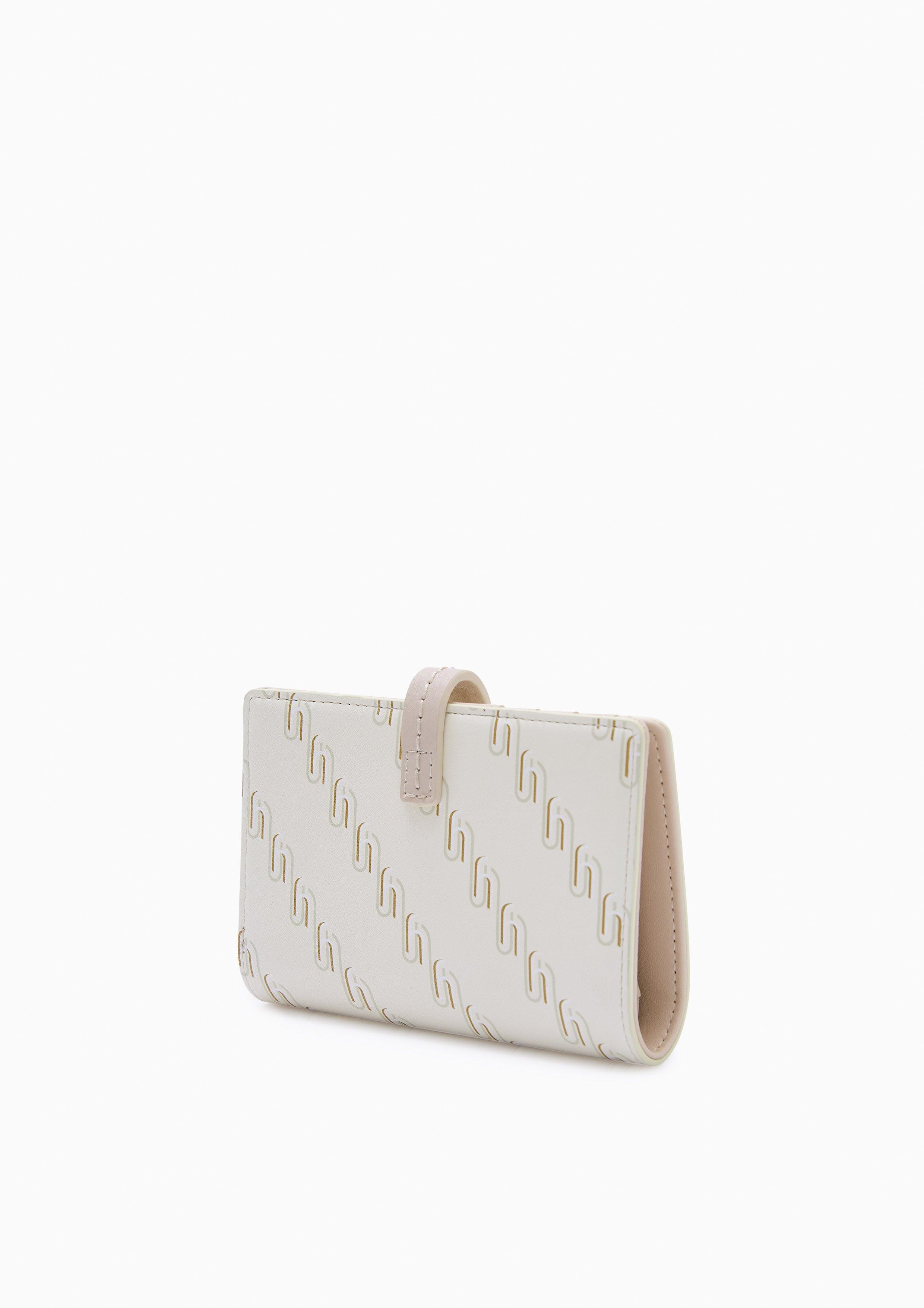 Narla Infinite Semi Long Wallet - Printed Beige