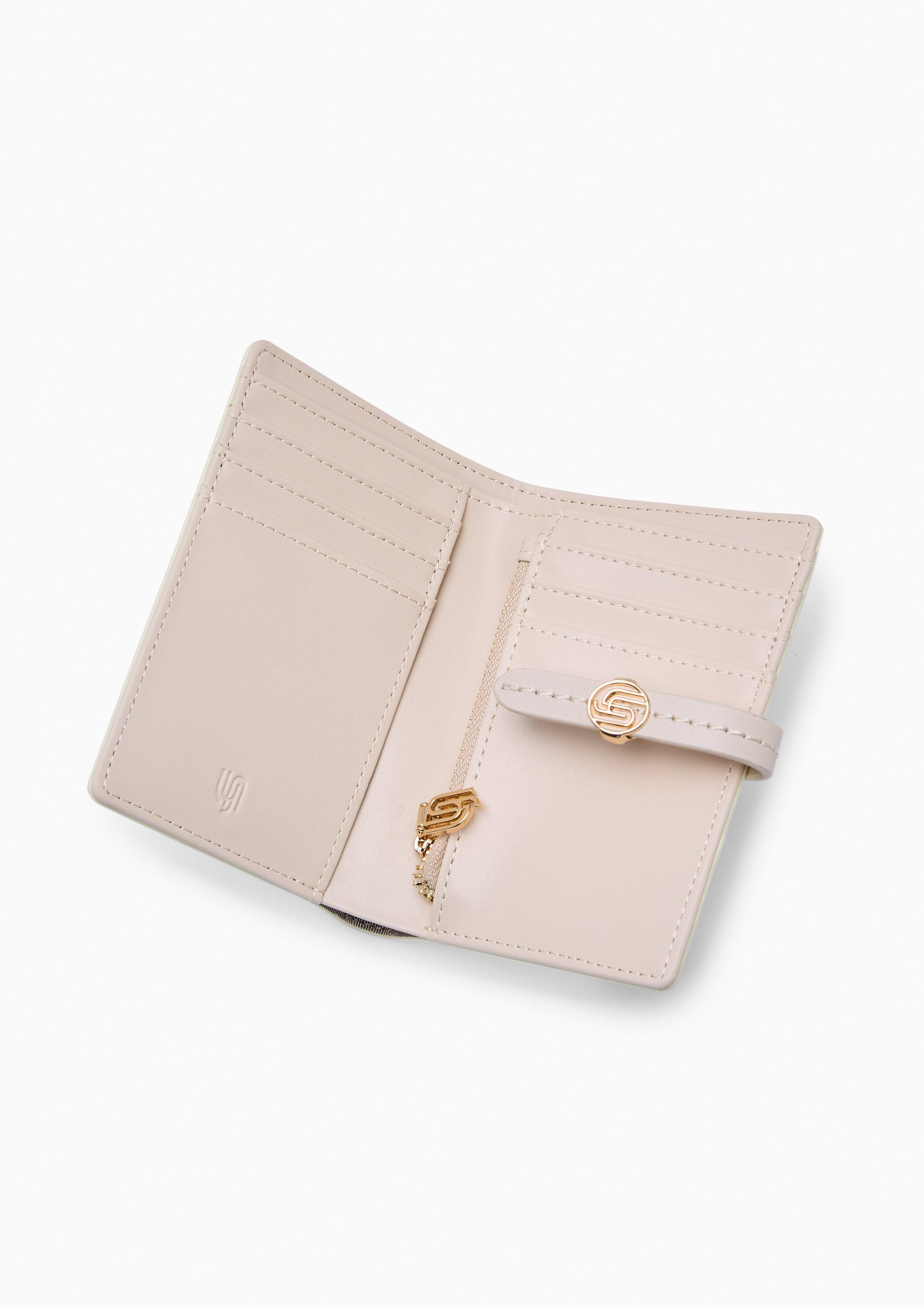 Narla Infinite Semi Long Wallet - Printed Beige