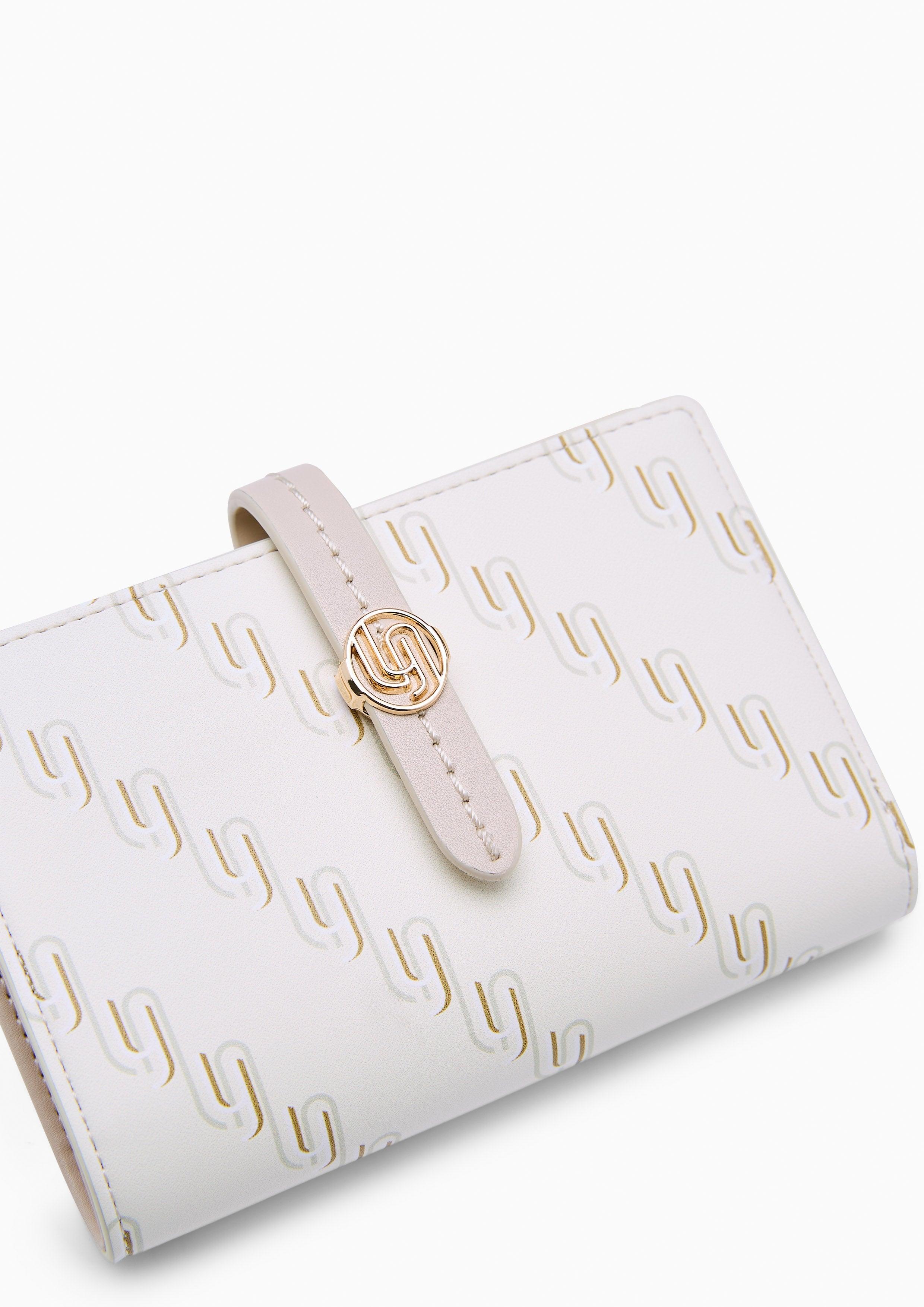 Narla Infinite Semi Long Wallet - Printed Beige