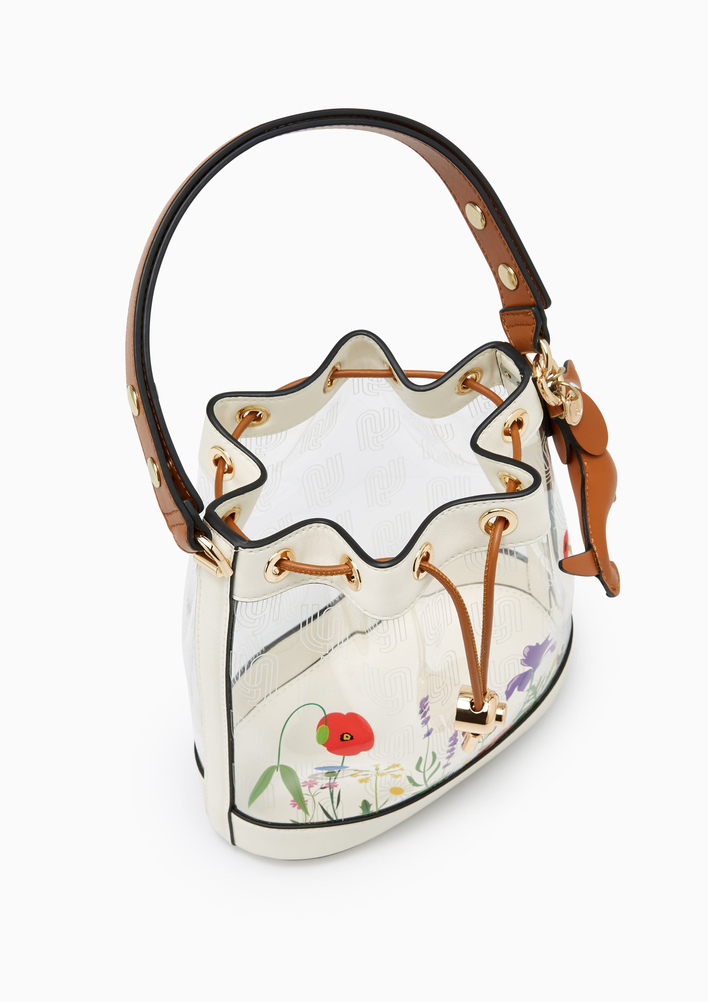 Blossom Infinite Bucket Bag - Transaparent Printed White