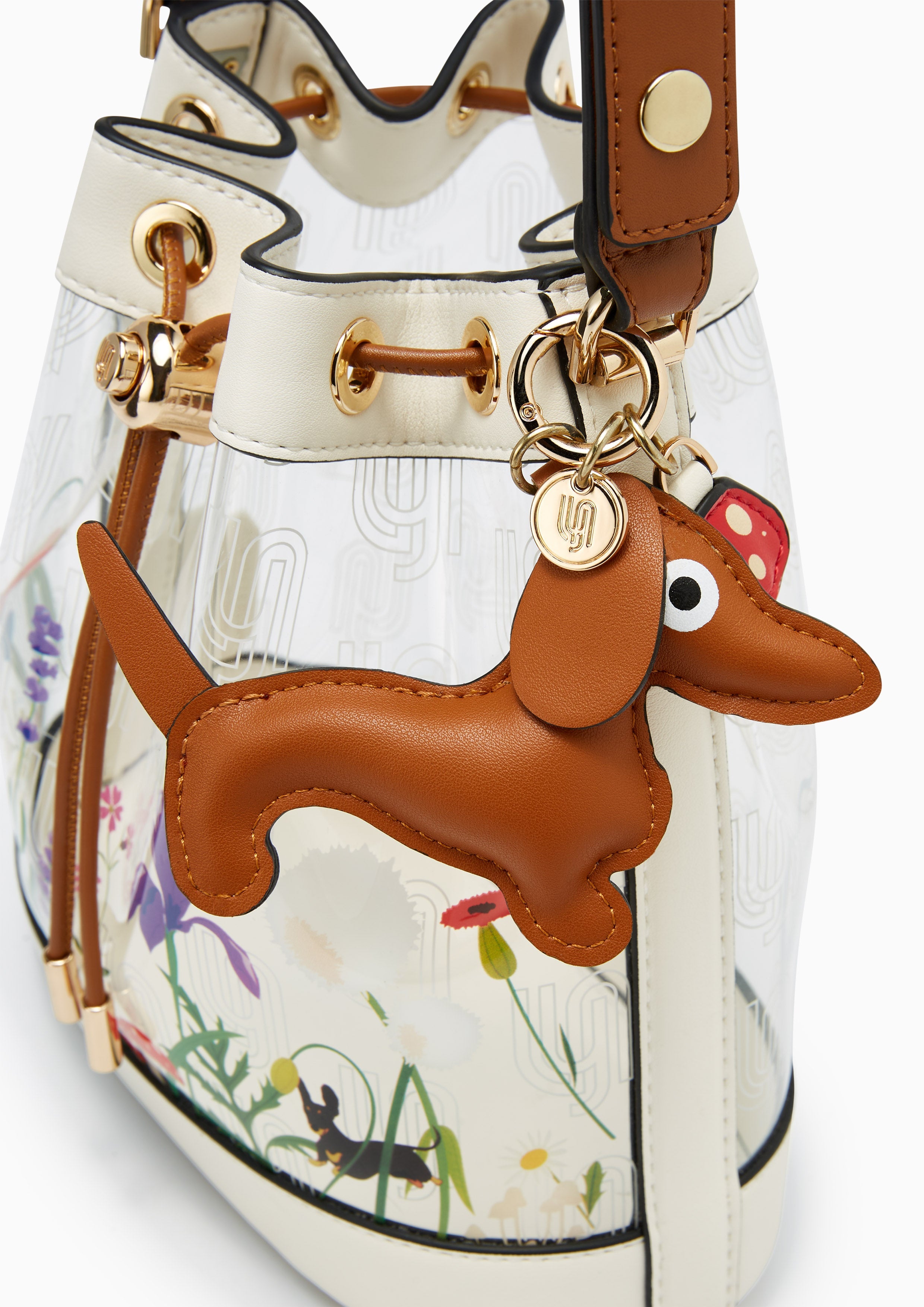 Blossom Infinite Bucket Bag - Transaparent Printed White