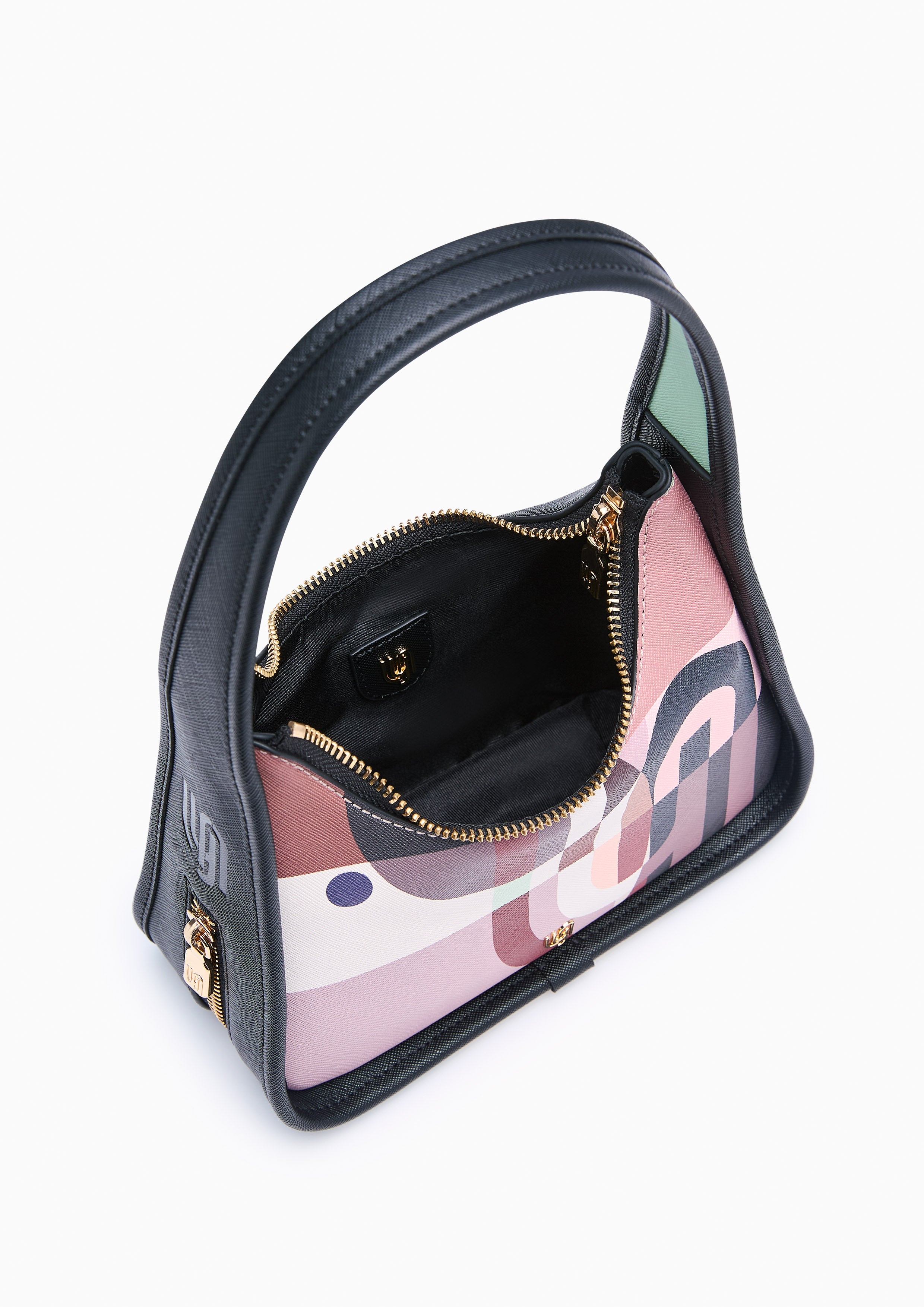 Maddie S Shoulder Bag - Printed Black