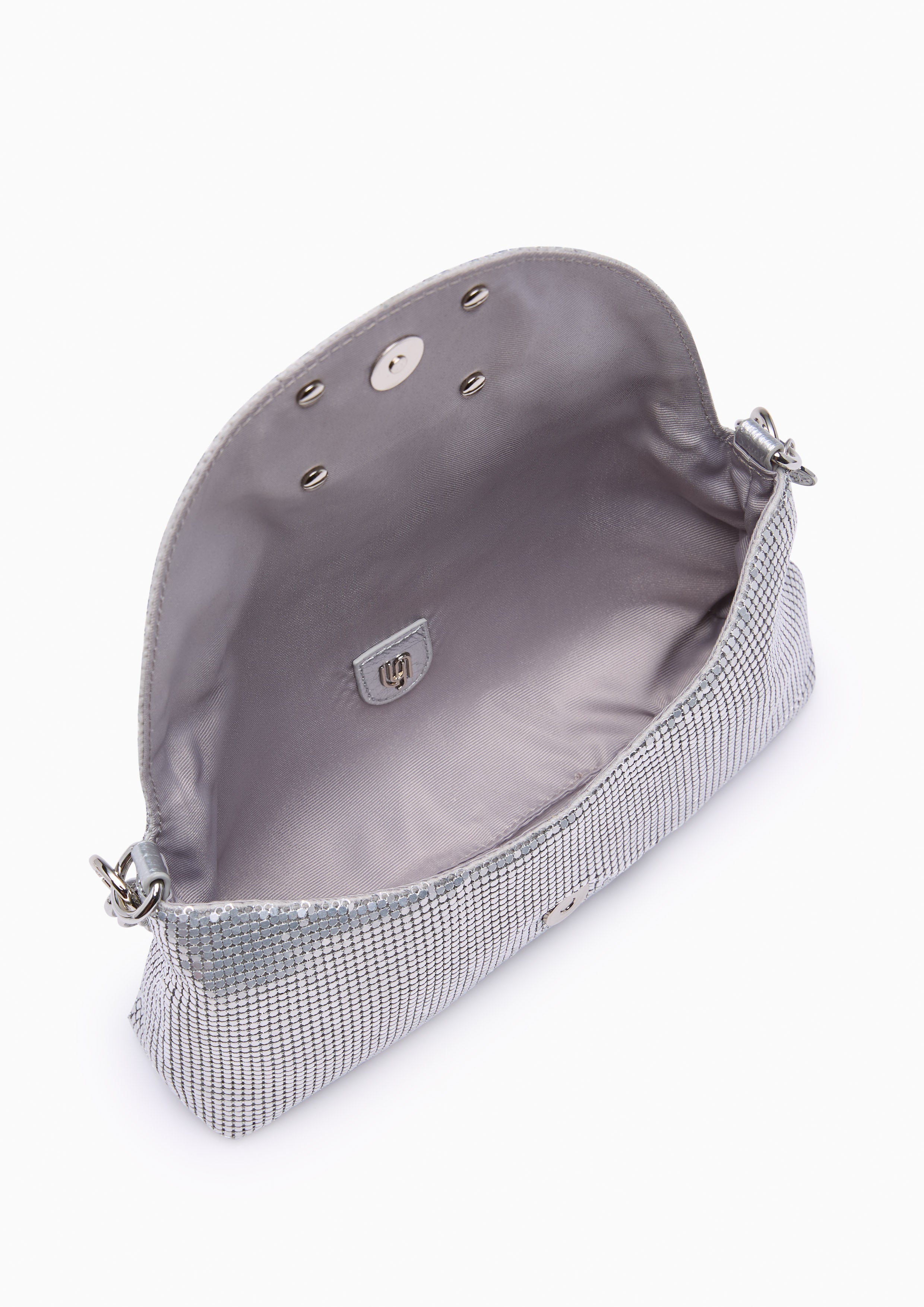 Nikitah Flap Shoulder Bag - Silver