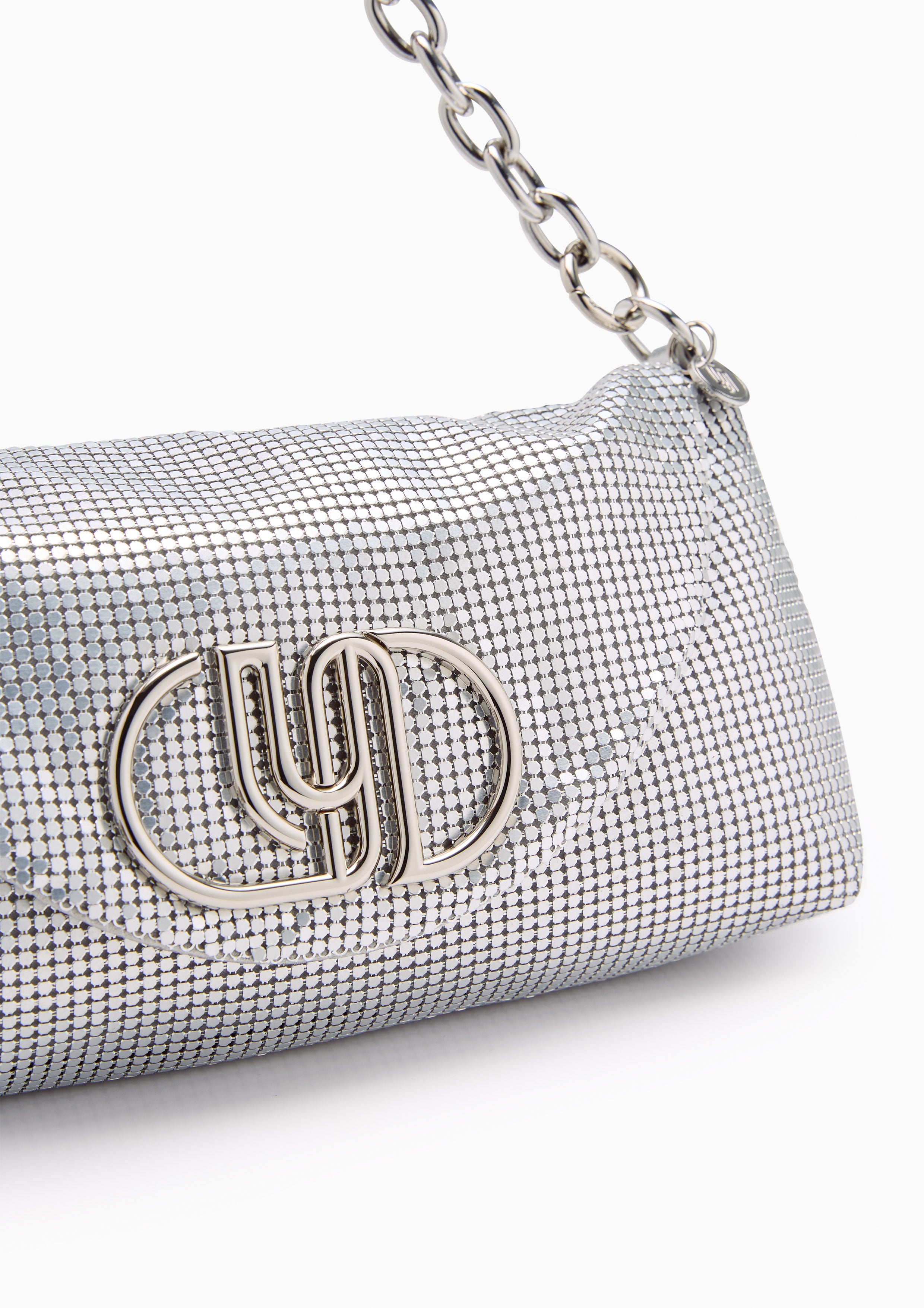 Nikitah Flap Shoulder Bag - Silver