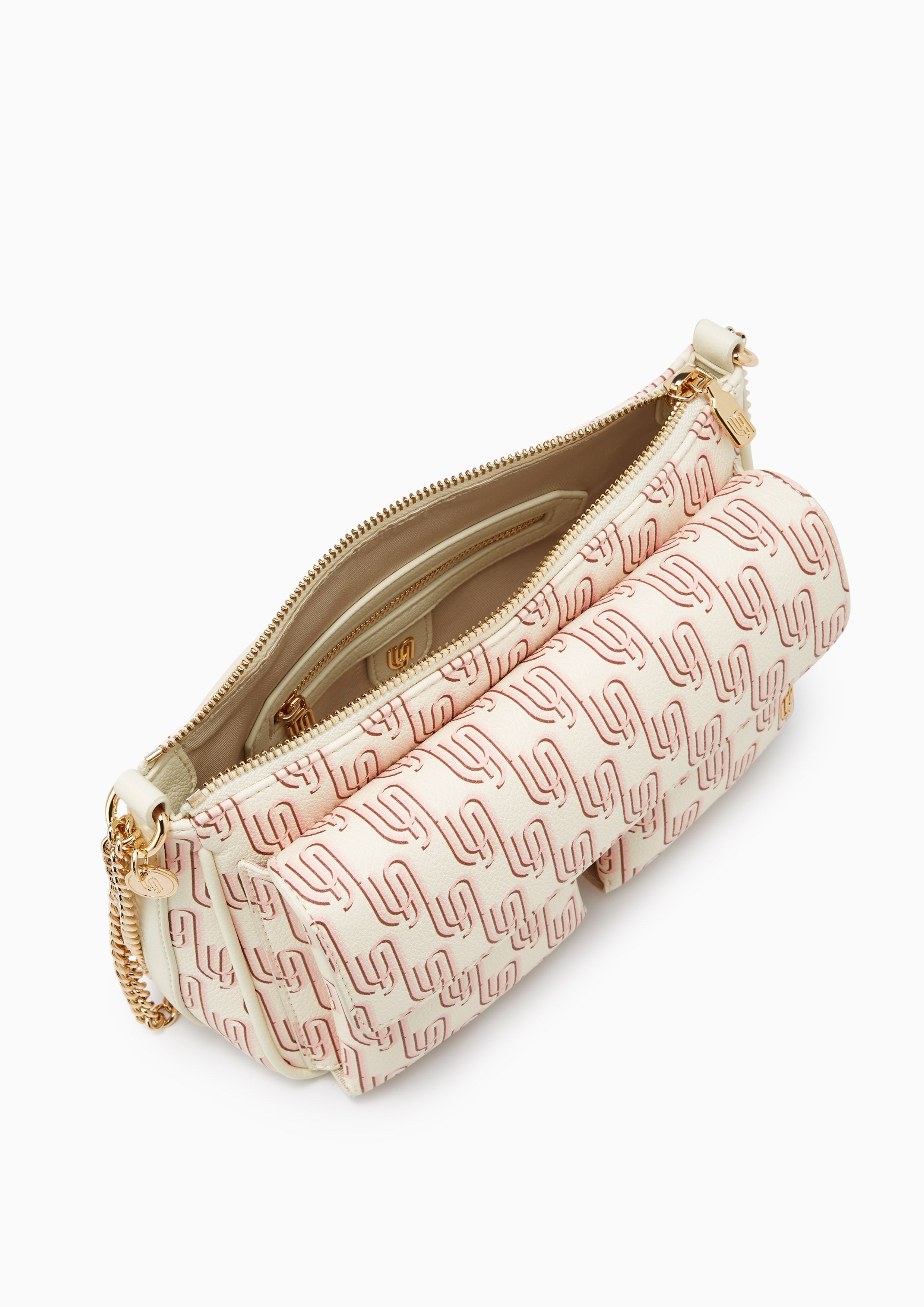 Noel Flap M Shoulder Bag - Printed Nude