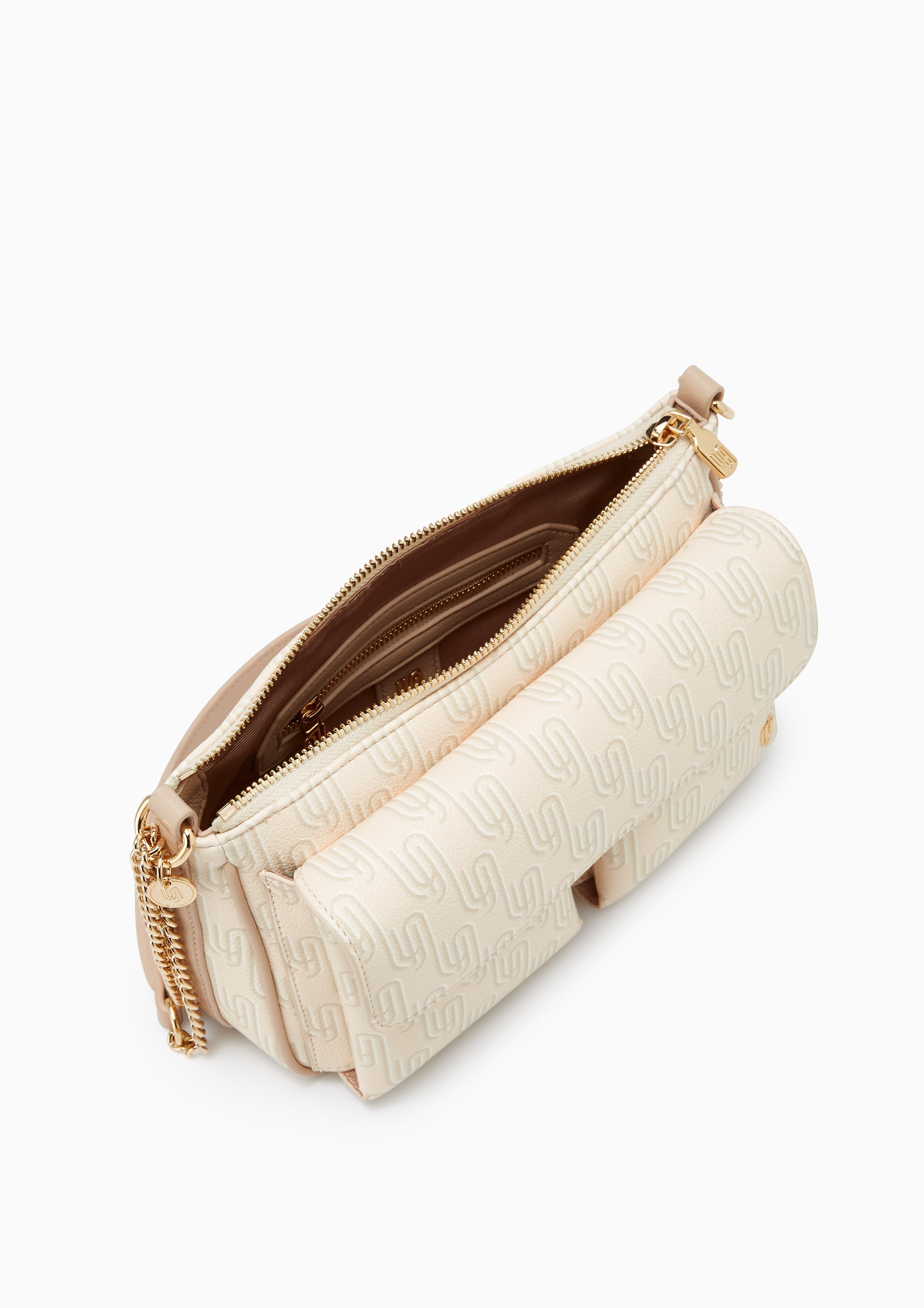 Noel Flap M Shoulder Bag - Printed Nude