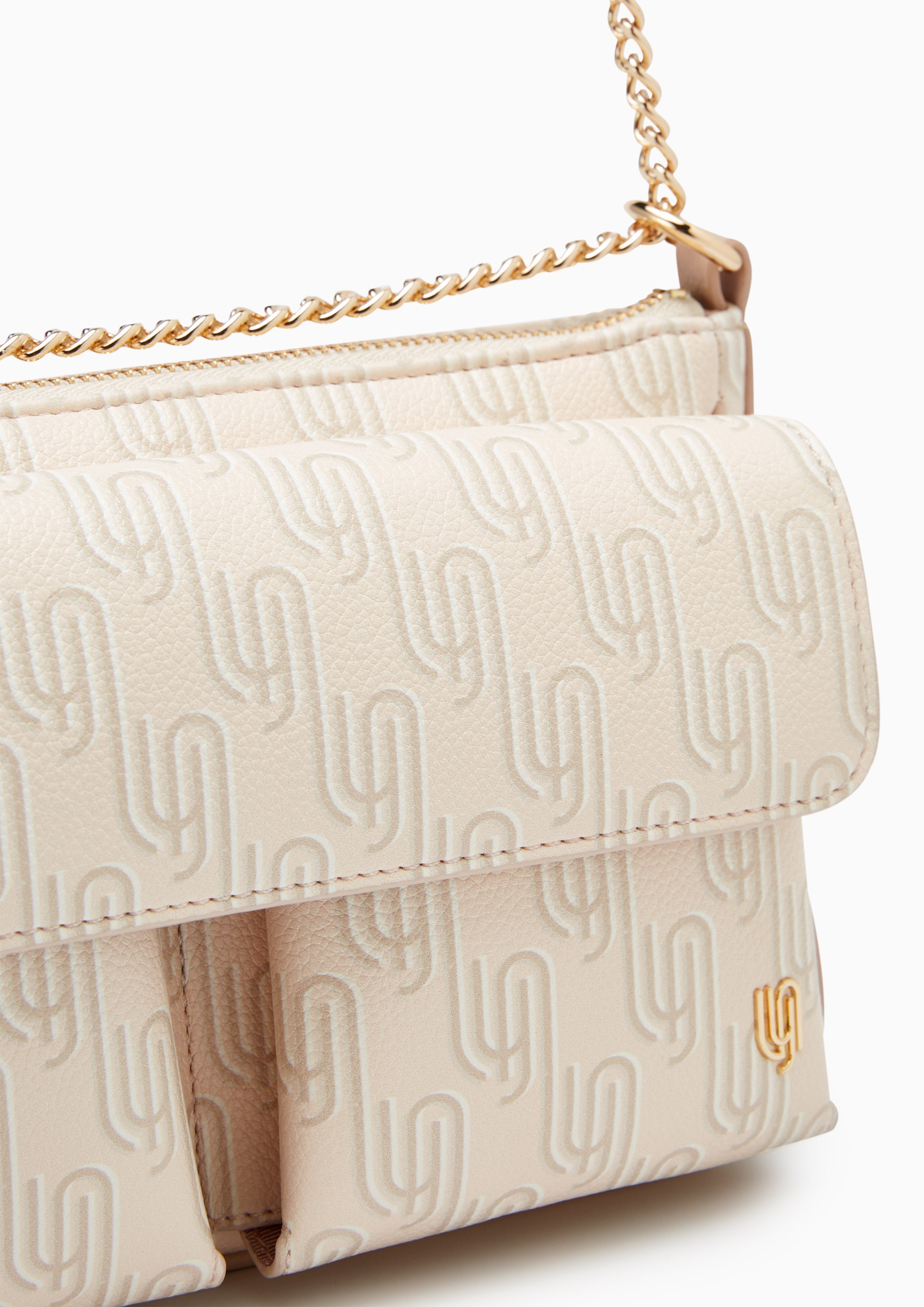 Noel Flap M Shoulder Bag - Printed Nude