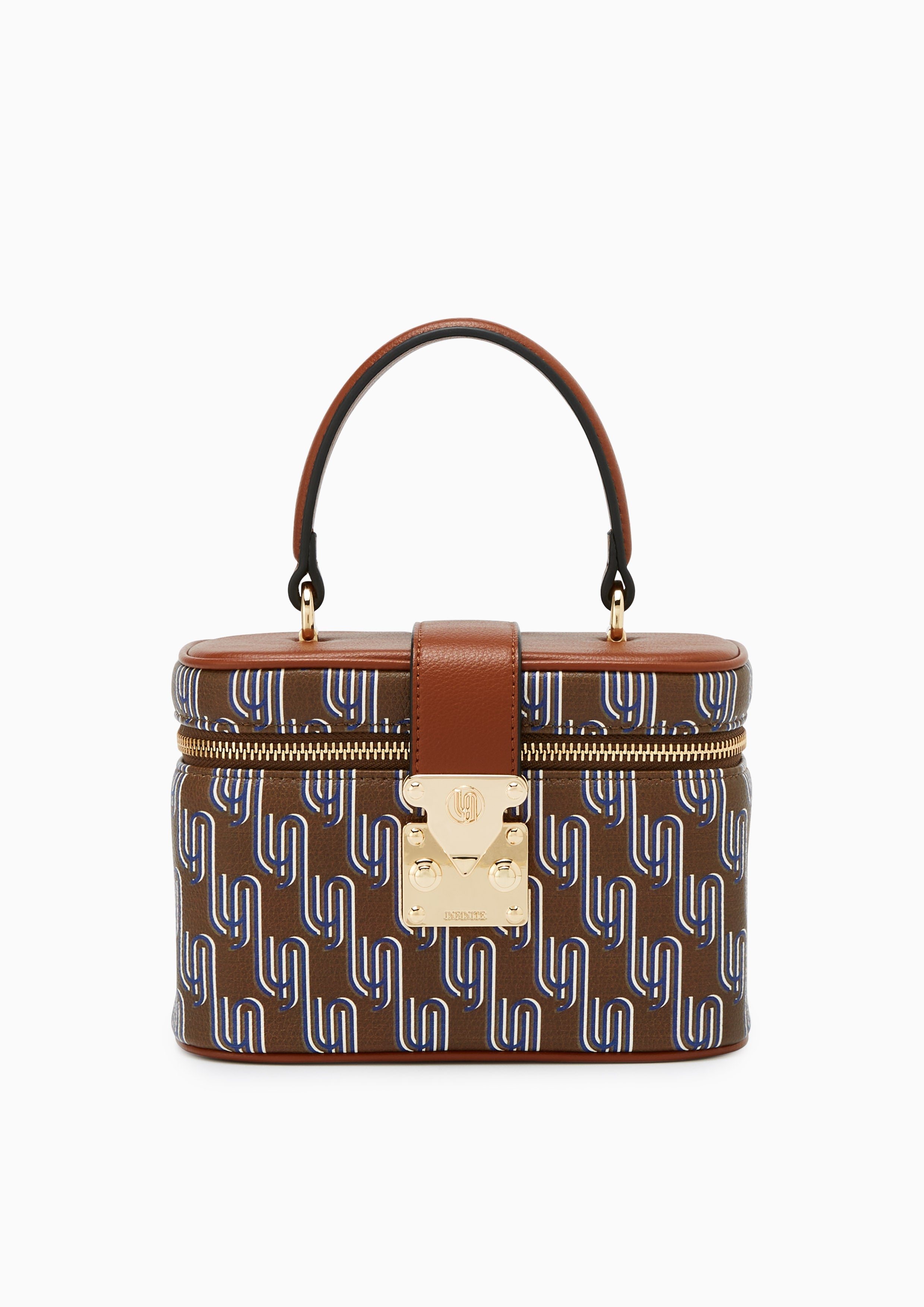 Noel Vanity Handbag - Dark Printed Brown